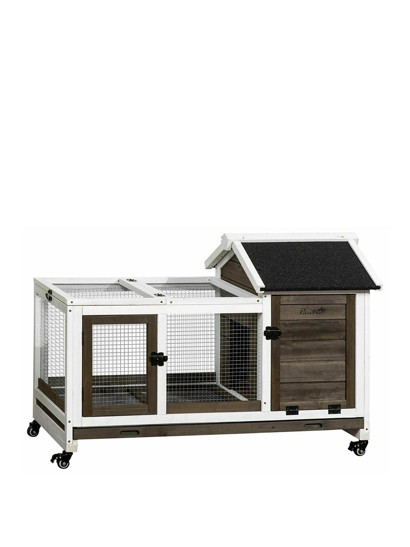 Pawhut 91 deluxe rabbit hot sale hutch