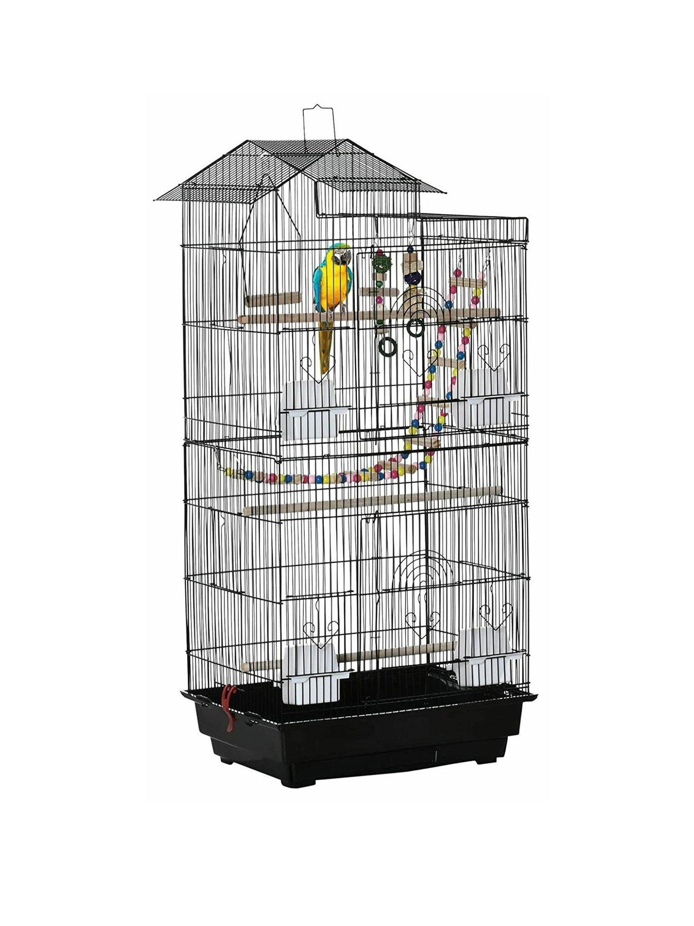 PawHut Bird Cage for Budgies Finches Canaries with Accessories