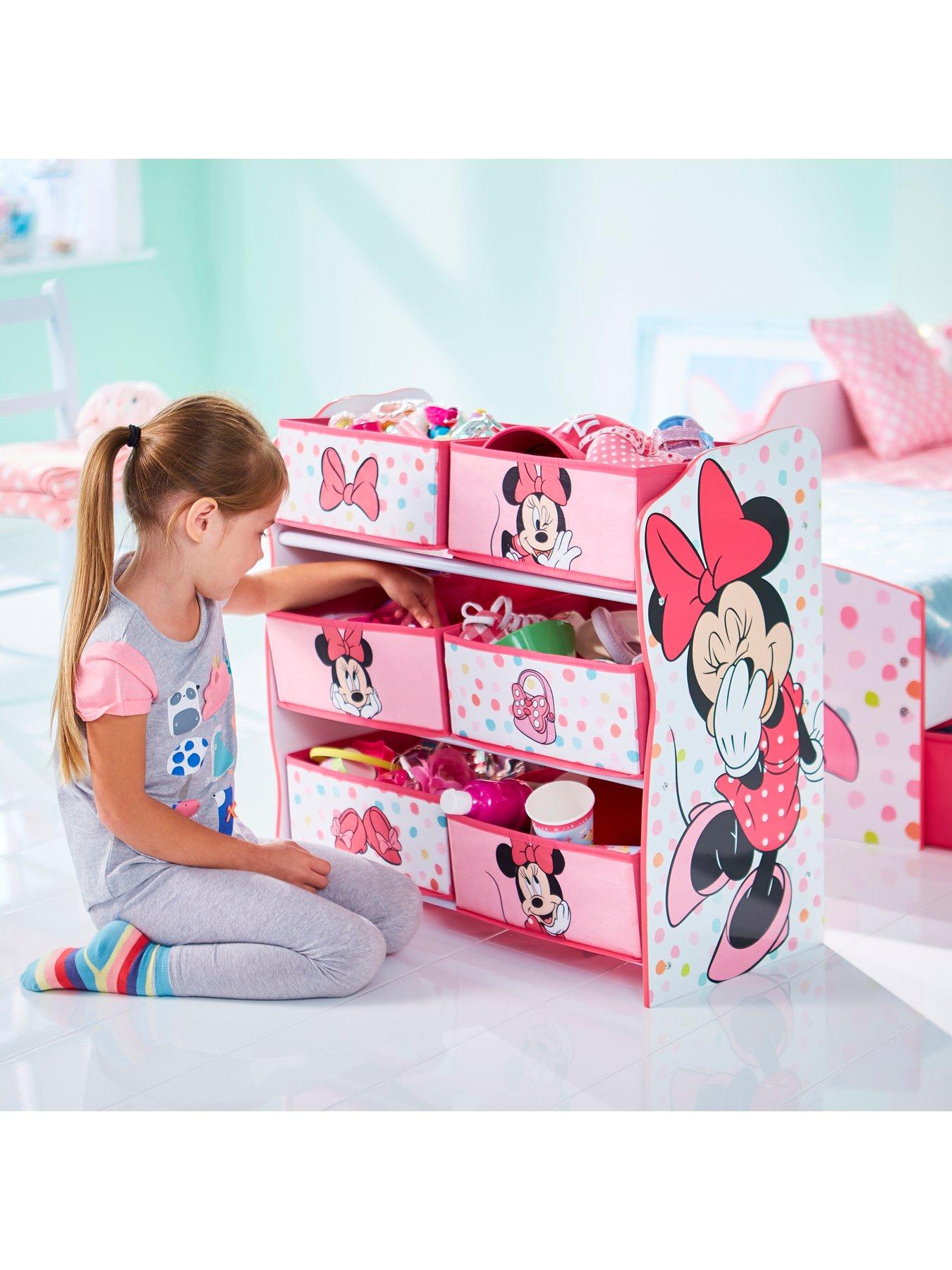 Minnie mouse bedroom set 2025 with bonus toy organizer