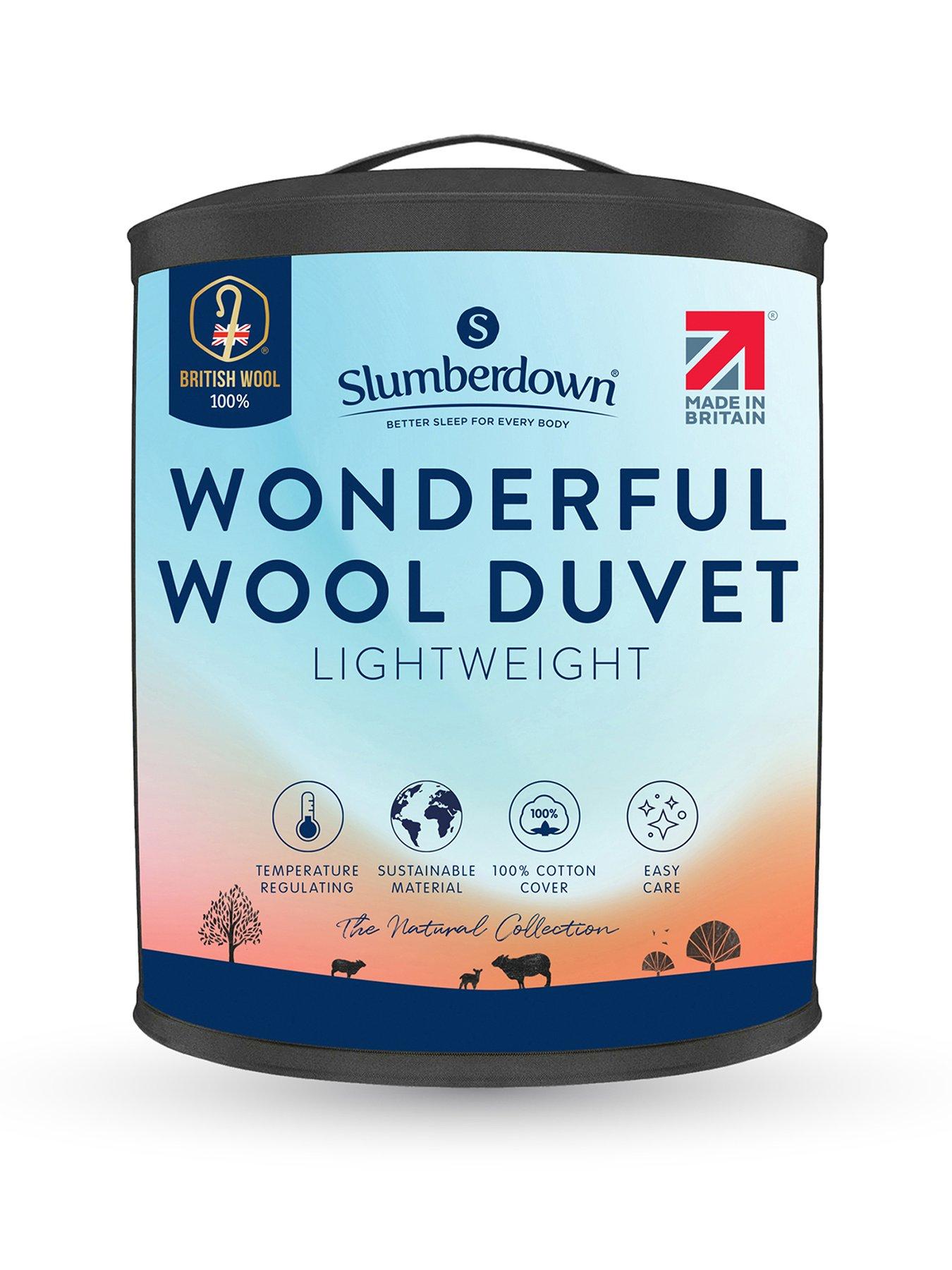 Image 2 of 7 of Slumberdown Wonderful Wool Lightweight 4.5 Tog Summer Duvet