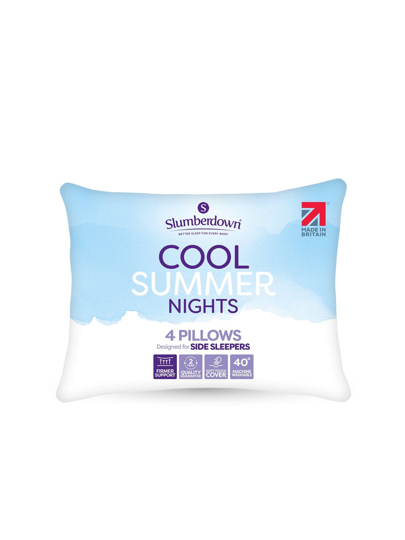 Image 1 of 7 of Slumberdown Cool Summer Nights Pack of 4 Pillows Firm Support
