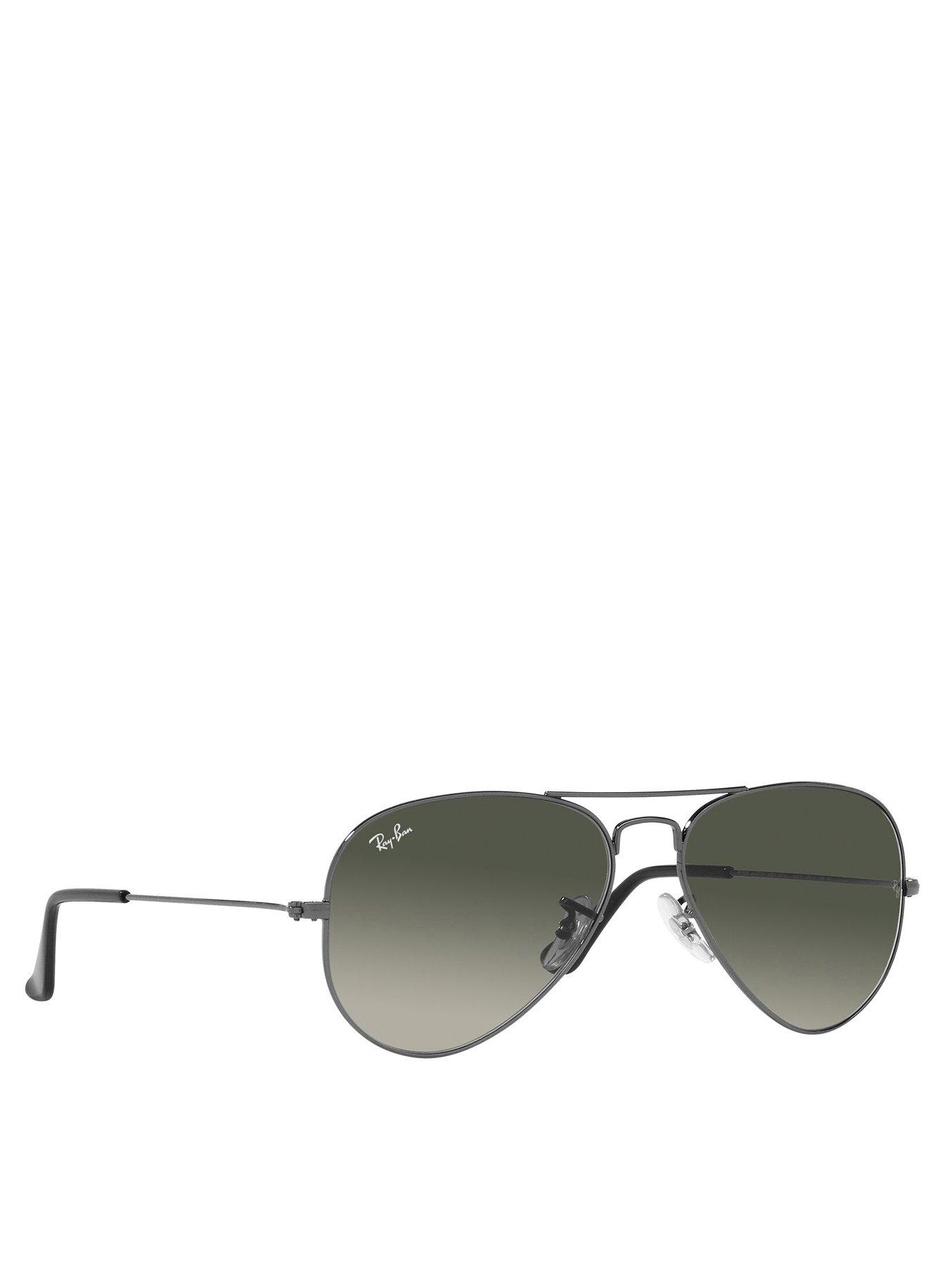 Ray-Ban RB3025 Aviator Large Metal Asian Fit 004/71 Men's Sunglasses Gunmetal Size 58