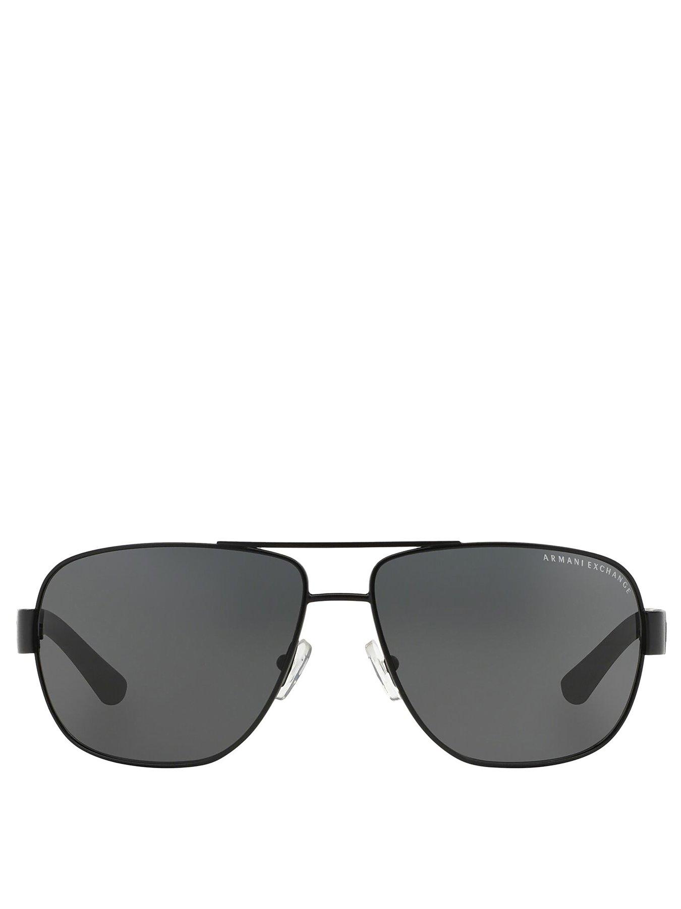 Image 3 of 4 of Armani Exchange Armani Exchange Rectangle Sunglasses - Black