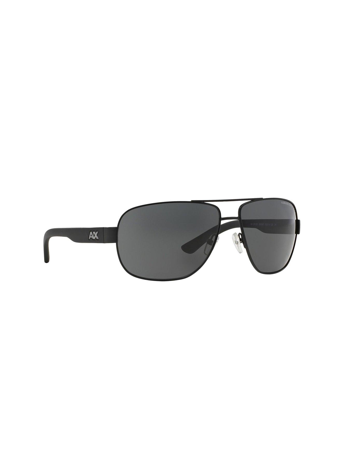 Image 4 of 4 of Armani Exchange Armani Exchange Rectangle Sunglasses - Black