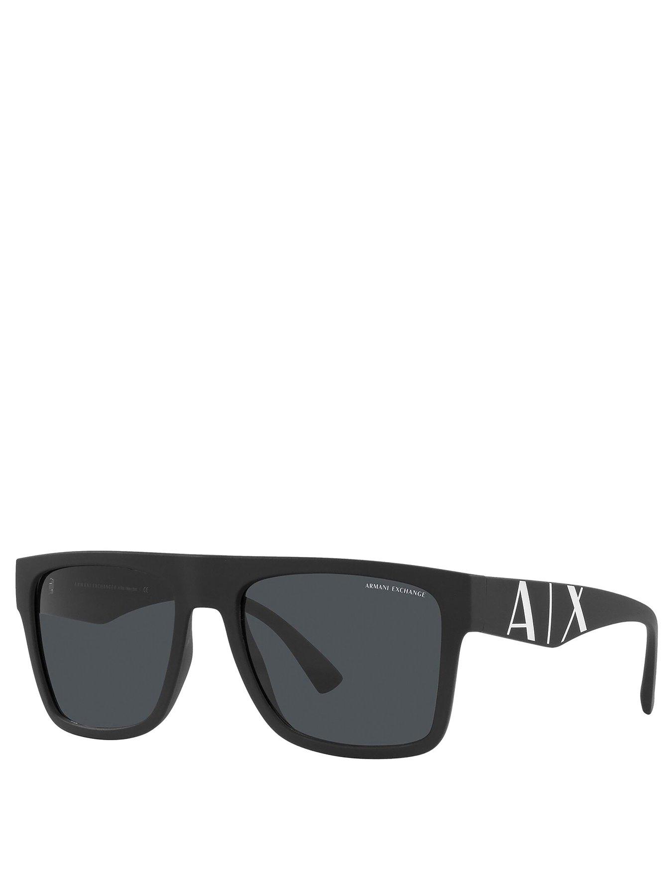 Image 1 of 4 of Armani Exchange Armani Exchange Square Sunglasses - Black