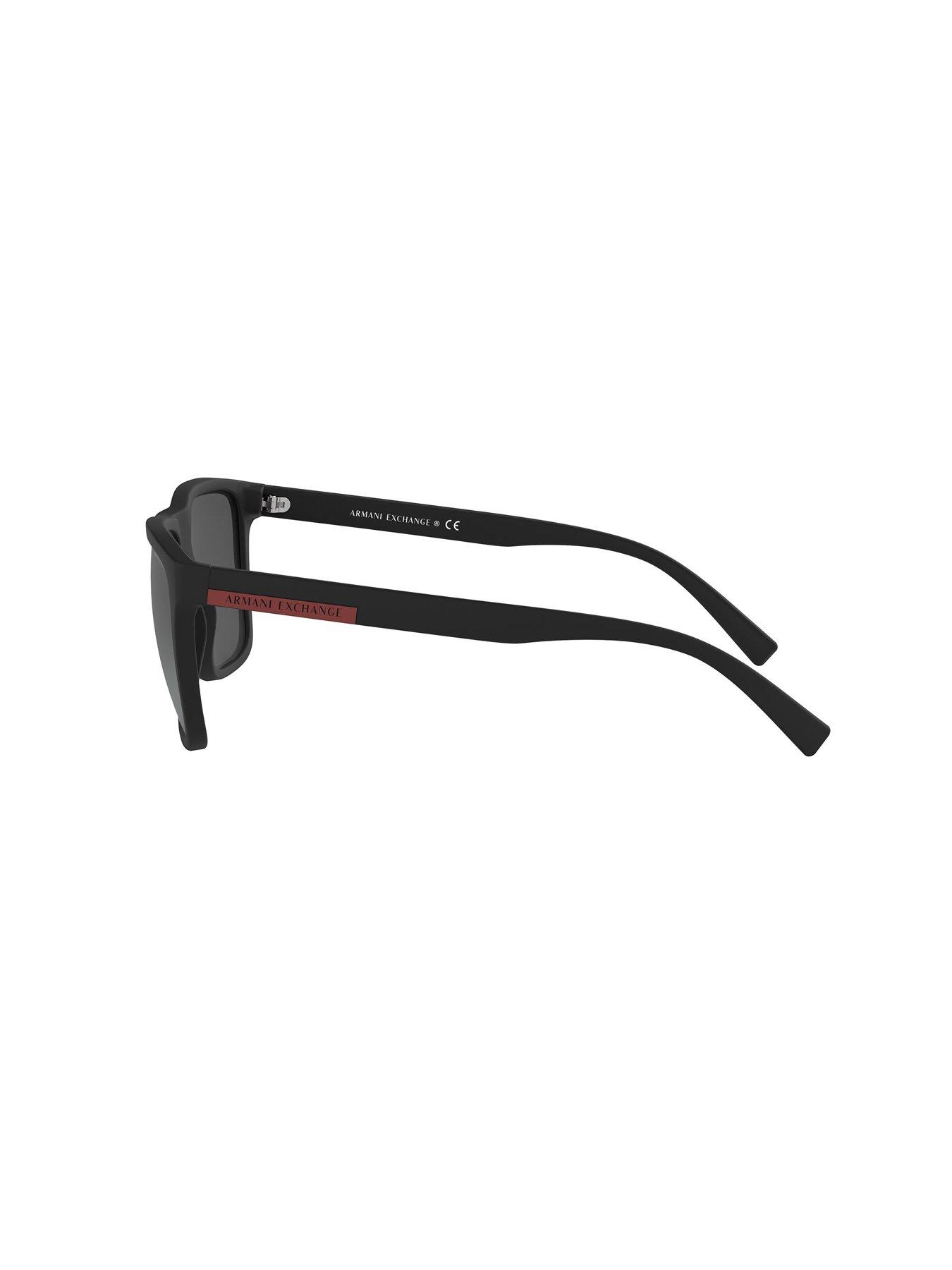 Image 2 of 4 of Armani Exchange Armani Exchange Square Sunglasses - Black