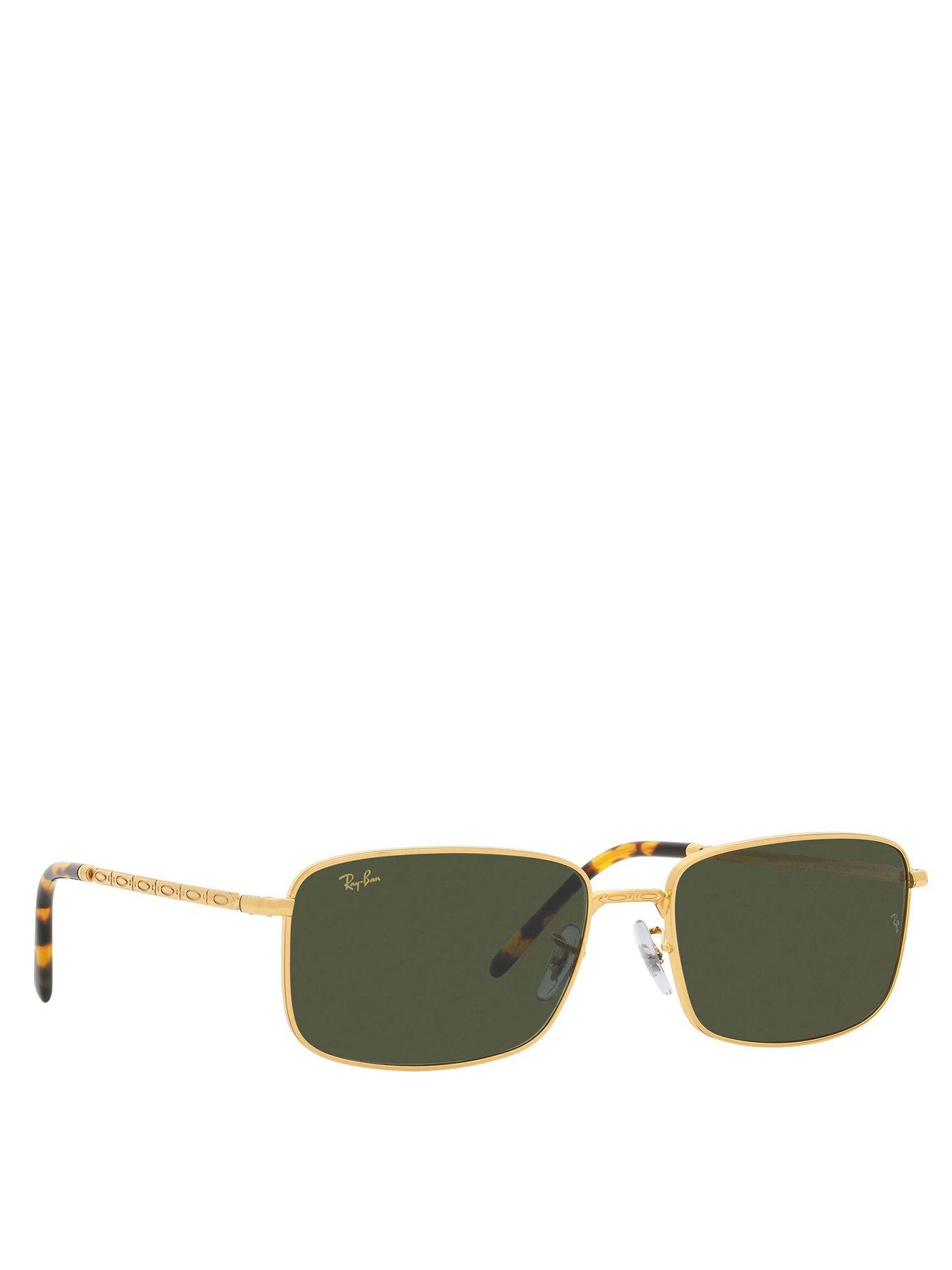 Image of Ray-Ban Ray-Ban Rectangle Sunglasses - Gold