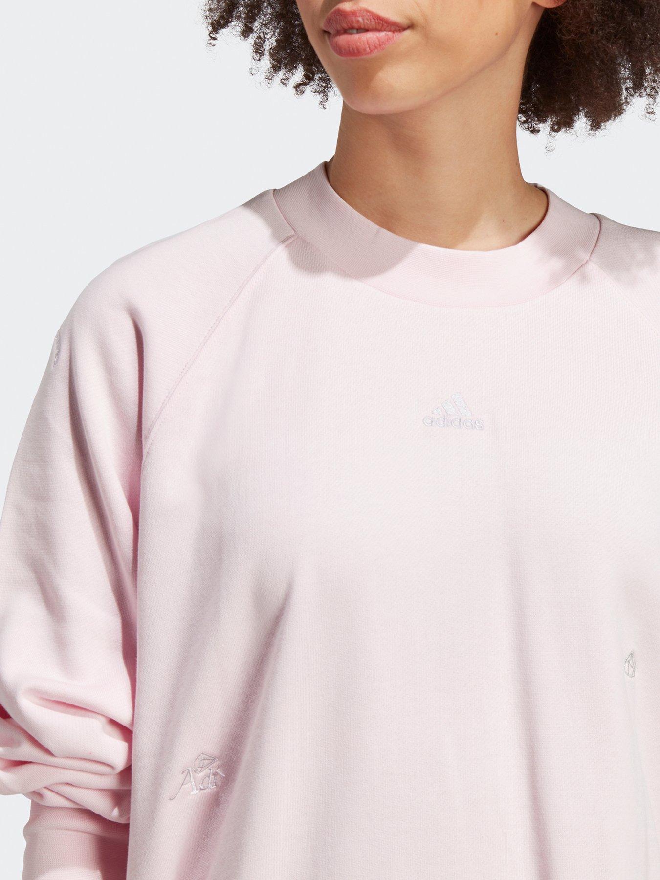 Adidas originals lurex tape crew online sweatshirt