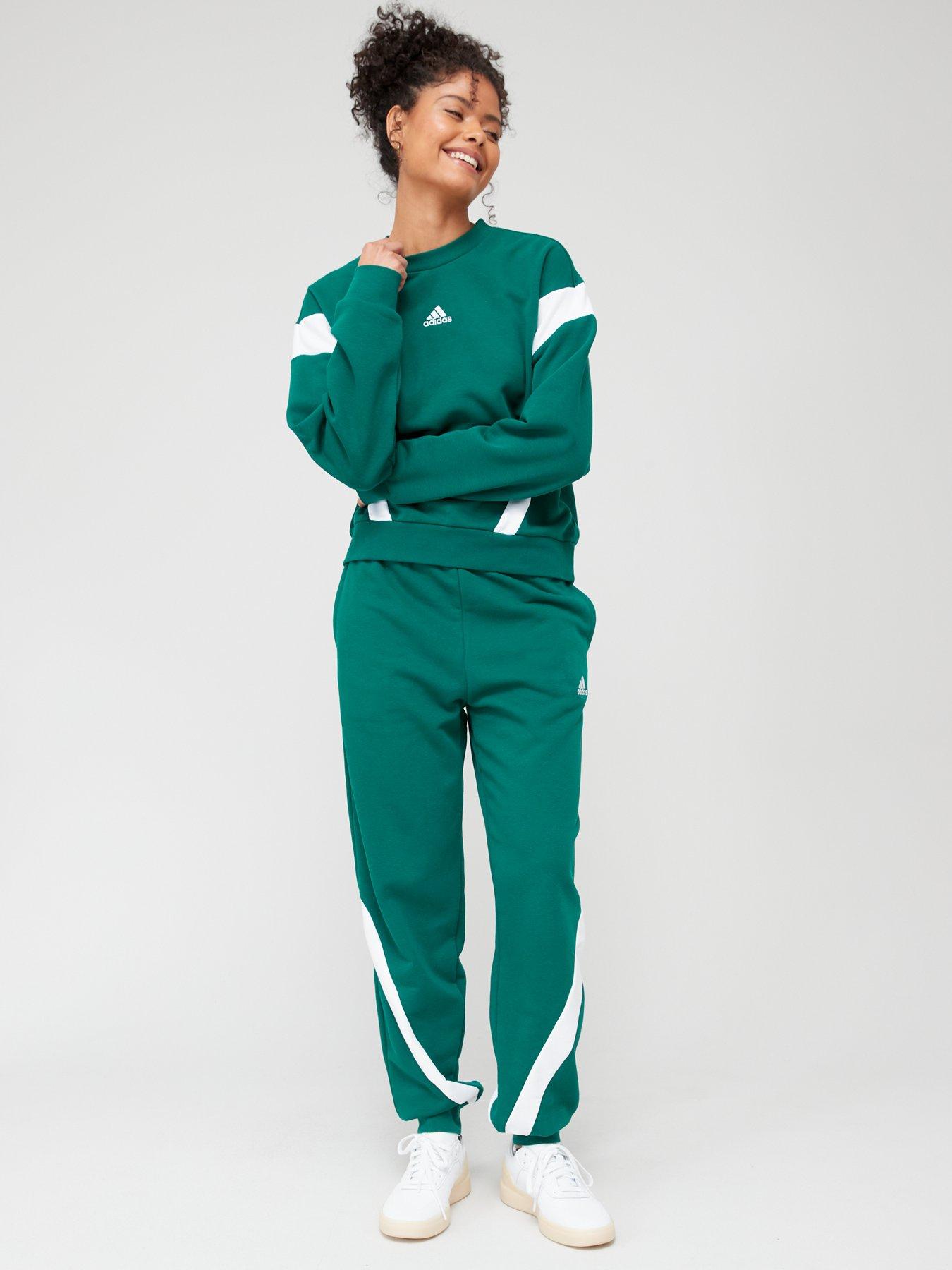 Green adidas tracksuit sales womens