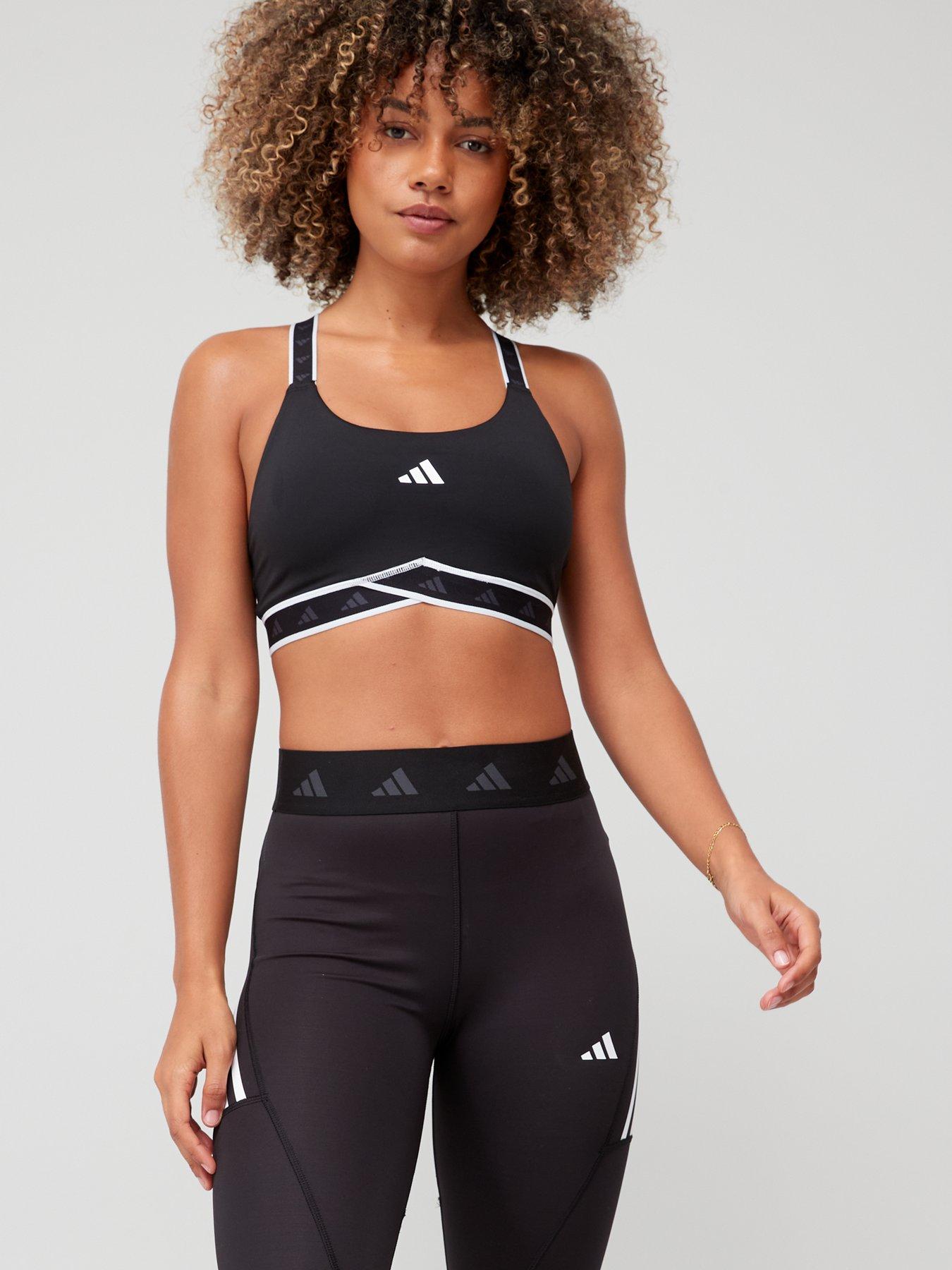 adidas Performance Powerreact Training Medium-support Bra - Black