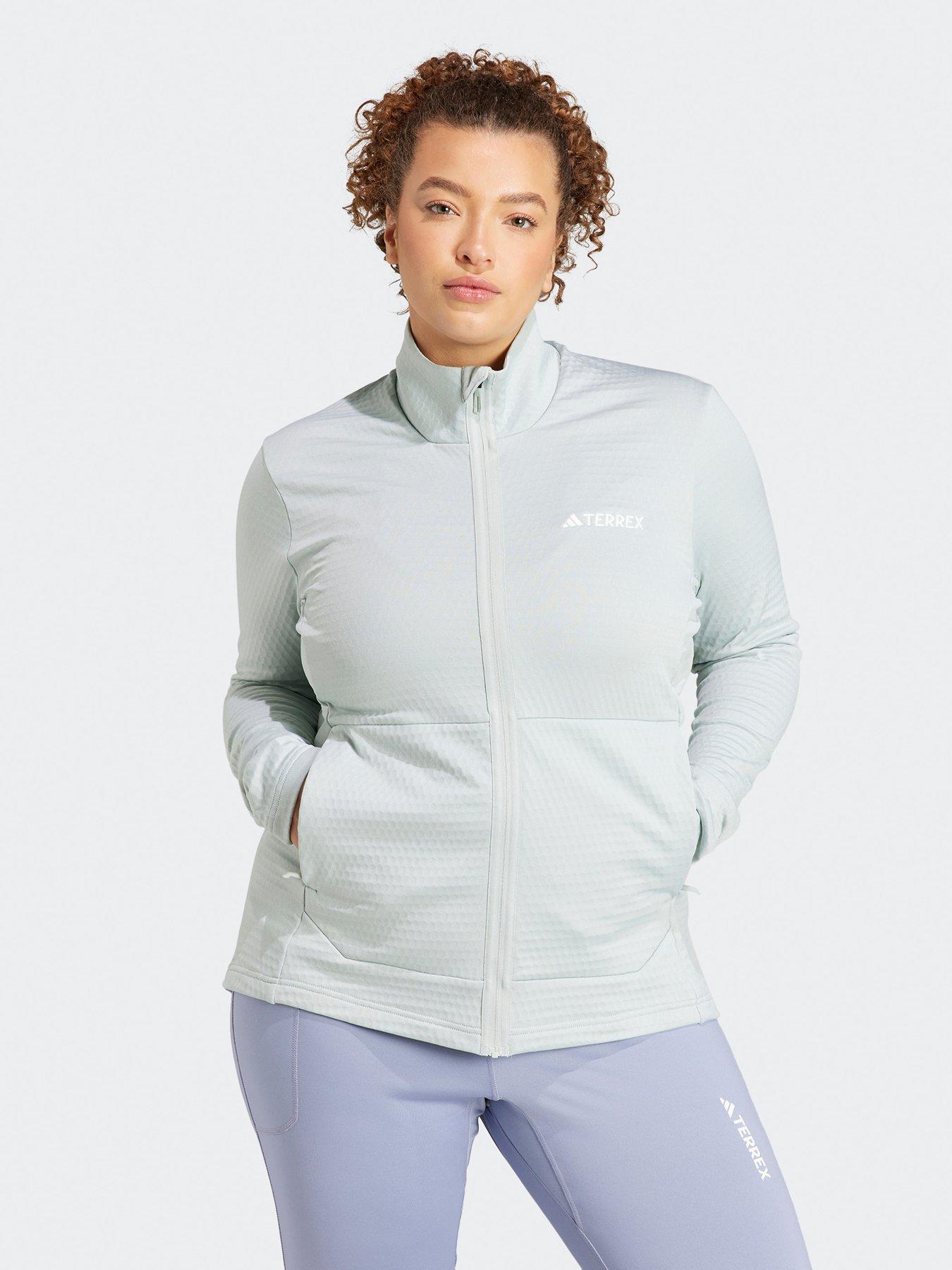 adidas-terrex-womens-polarfleece-full-zip-top-greenfront