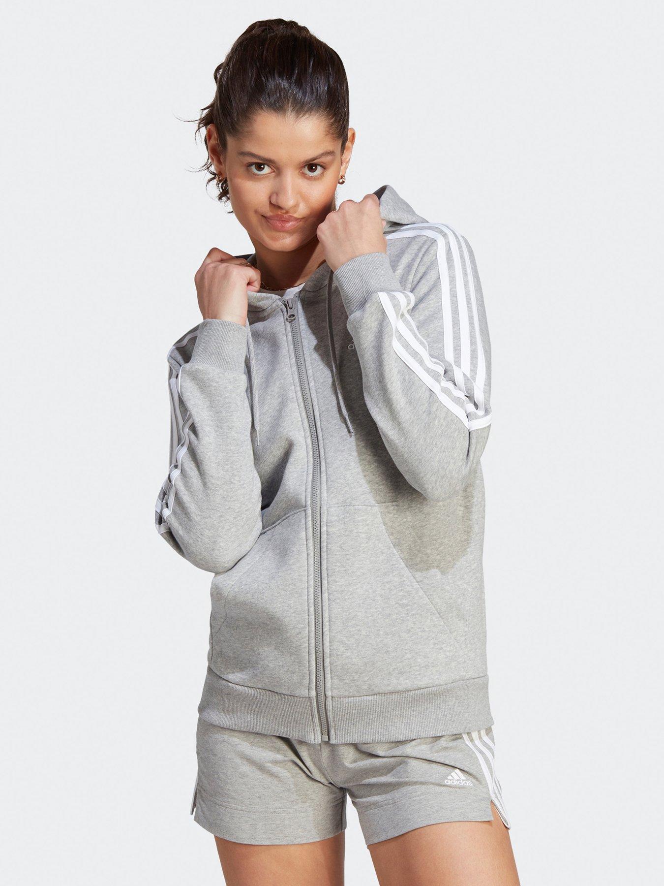 adidas-sportswear-essentials-3-stripes-full-zip-fleece-hoodie--greywhite