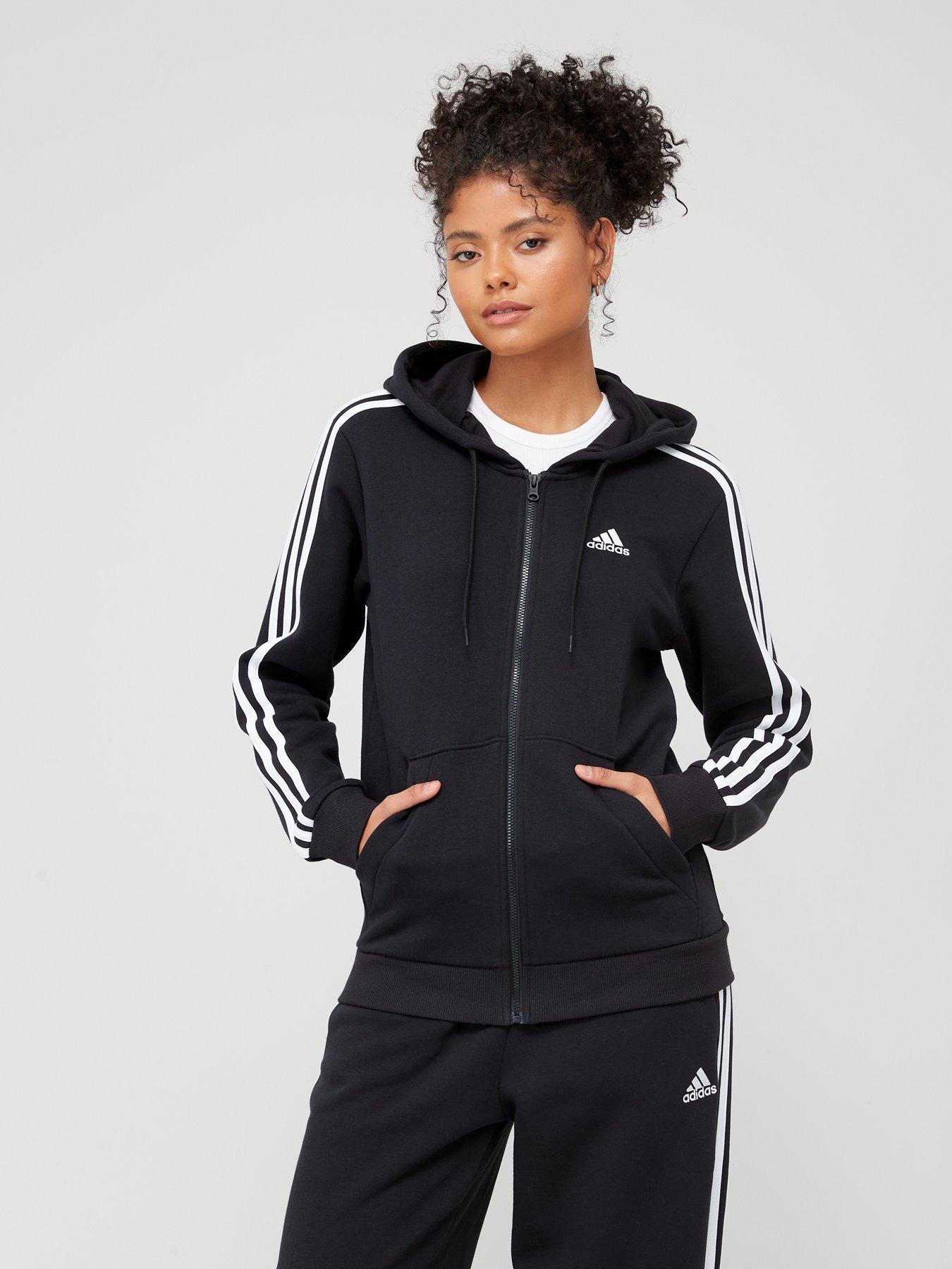 Adidas Zip Hoodie Ladies Black Adidas Hoodie Women's Adidas