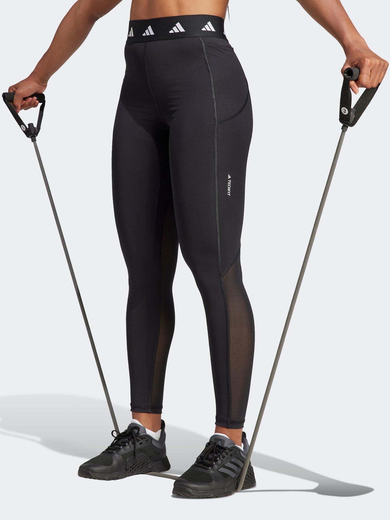 adidas Women's Performance Techfit Stash Pocket Full-length Leggings -  BLACK/WHITE | Very Ireland