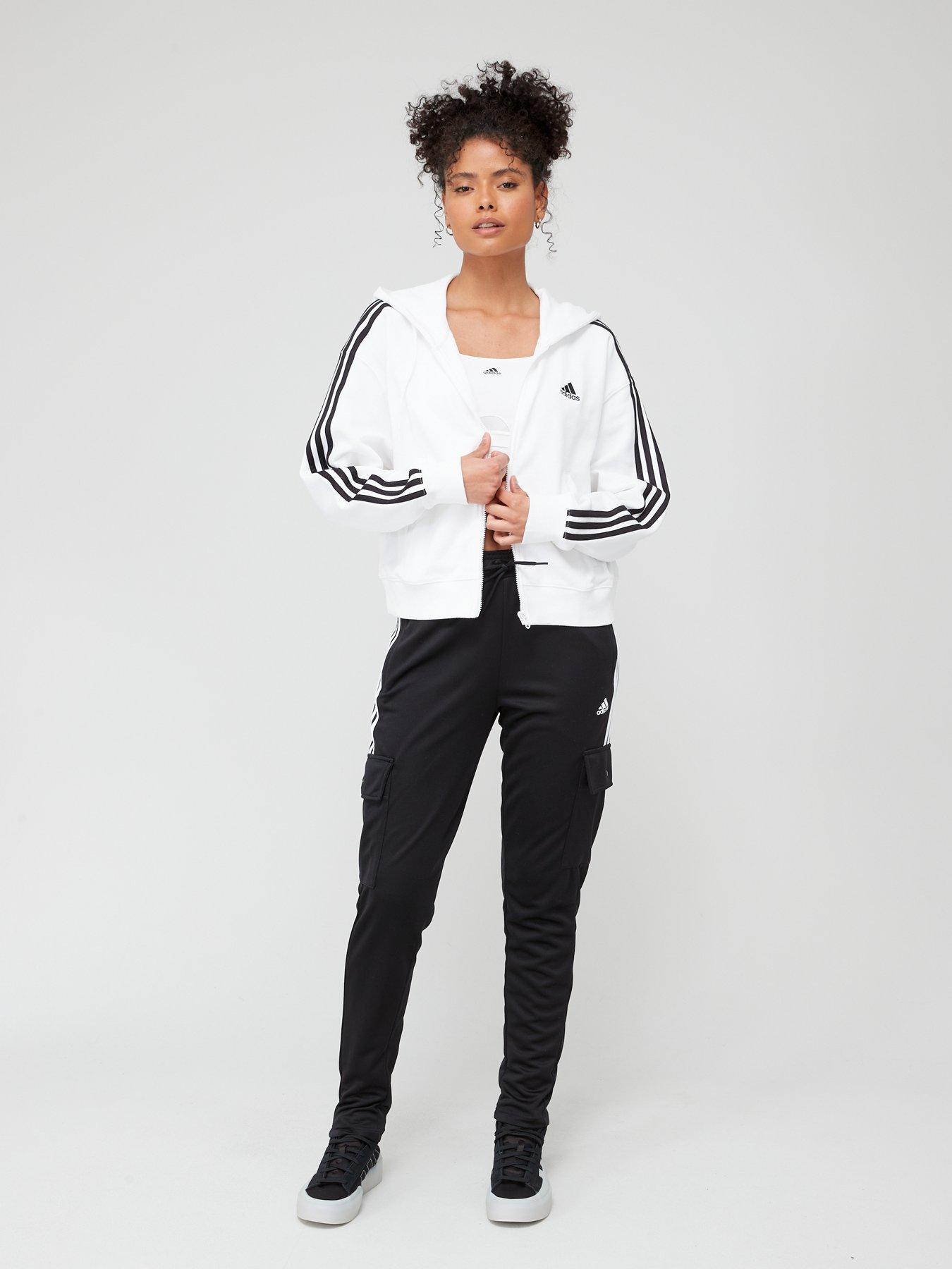 adidas-sportswear-essentials-3-stripes-french-terry-bomber-full-zip-hoodie-whiteblackback