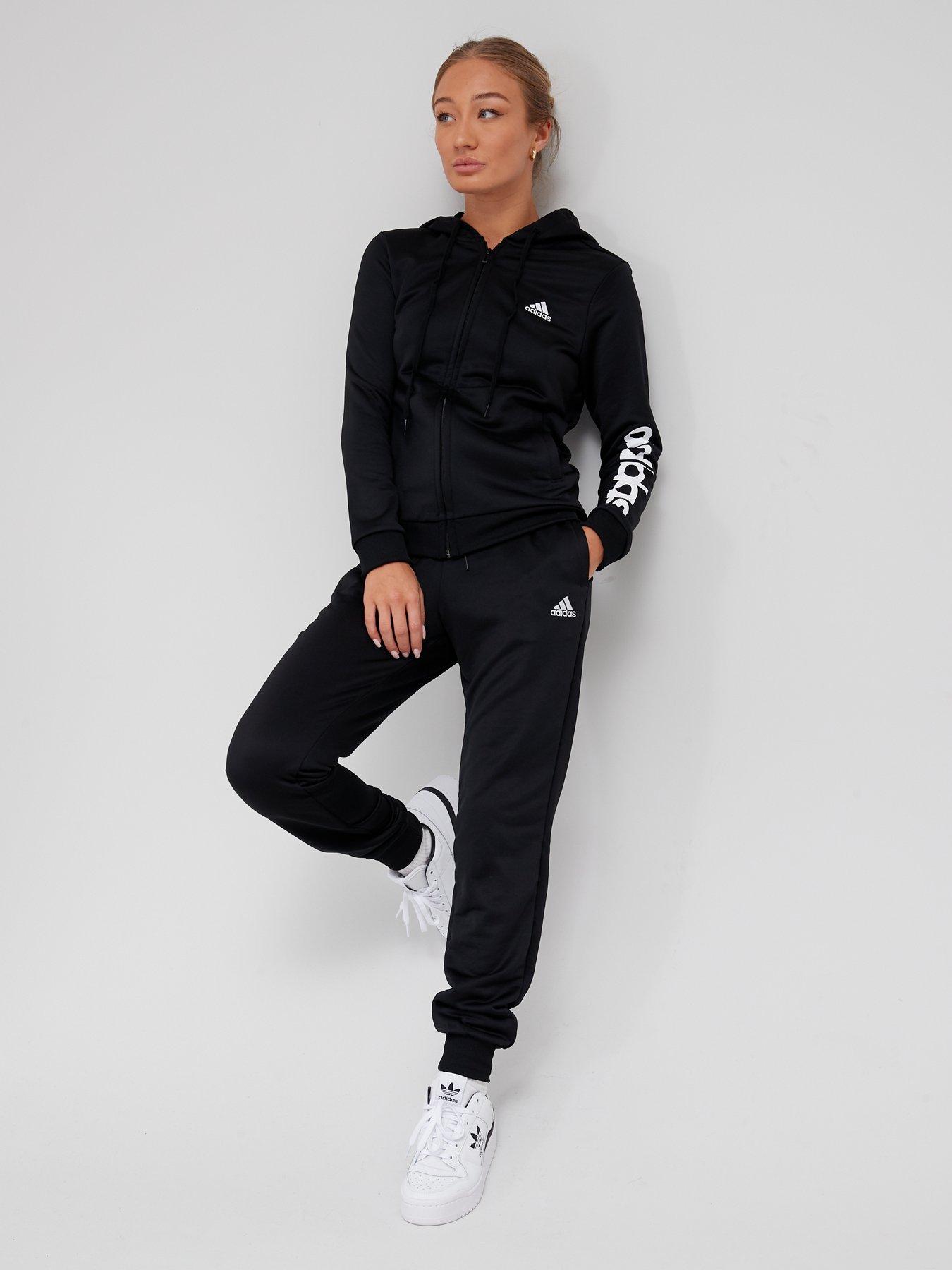 Women's Tricot Tracksuit - Black/White