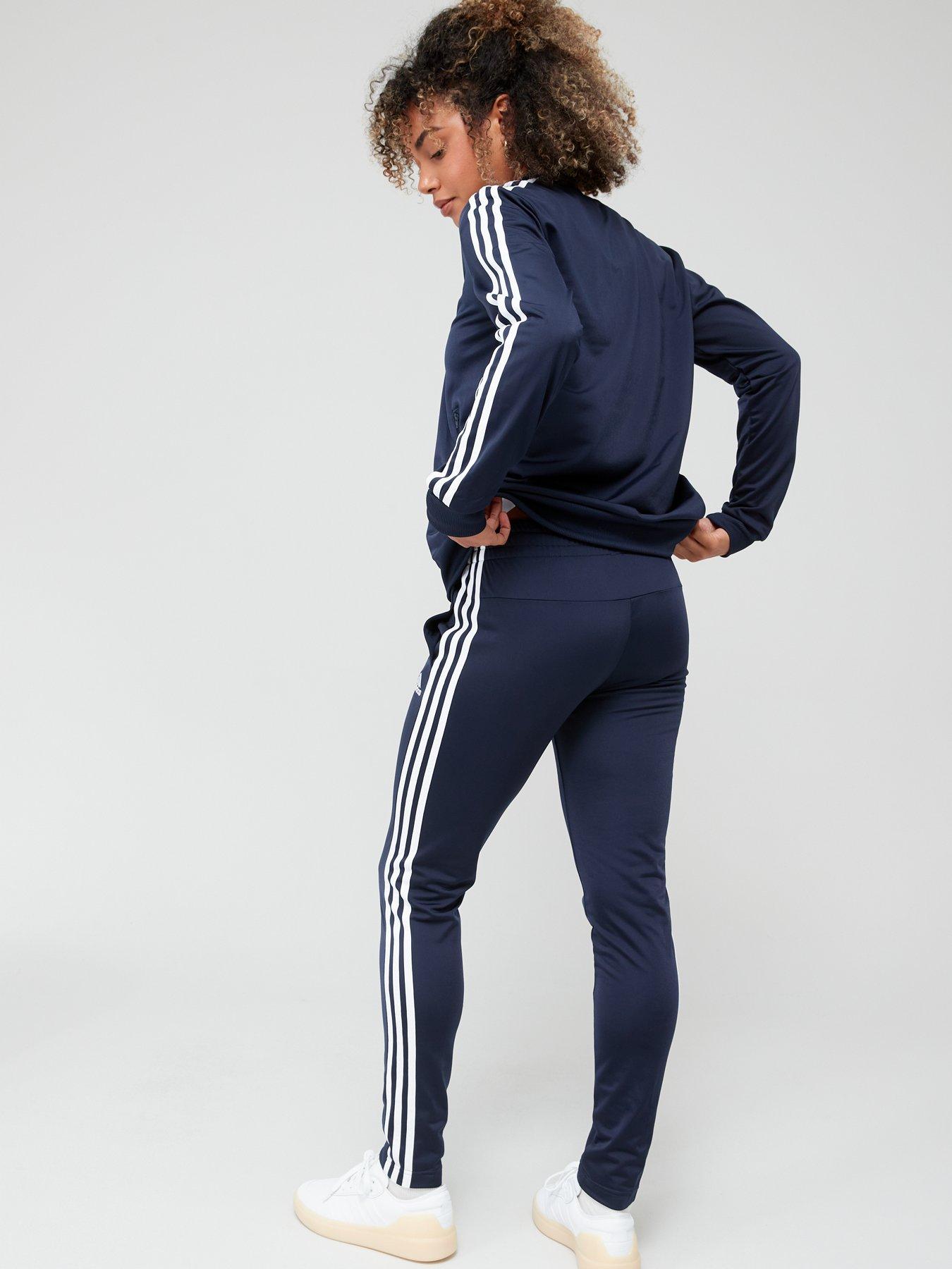 adidas Sportswear Womens Linear Tracksuit - Navy