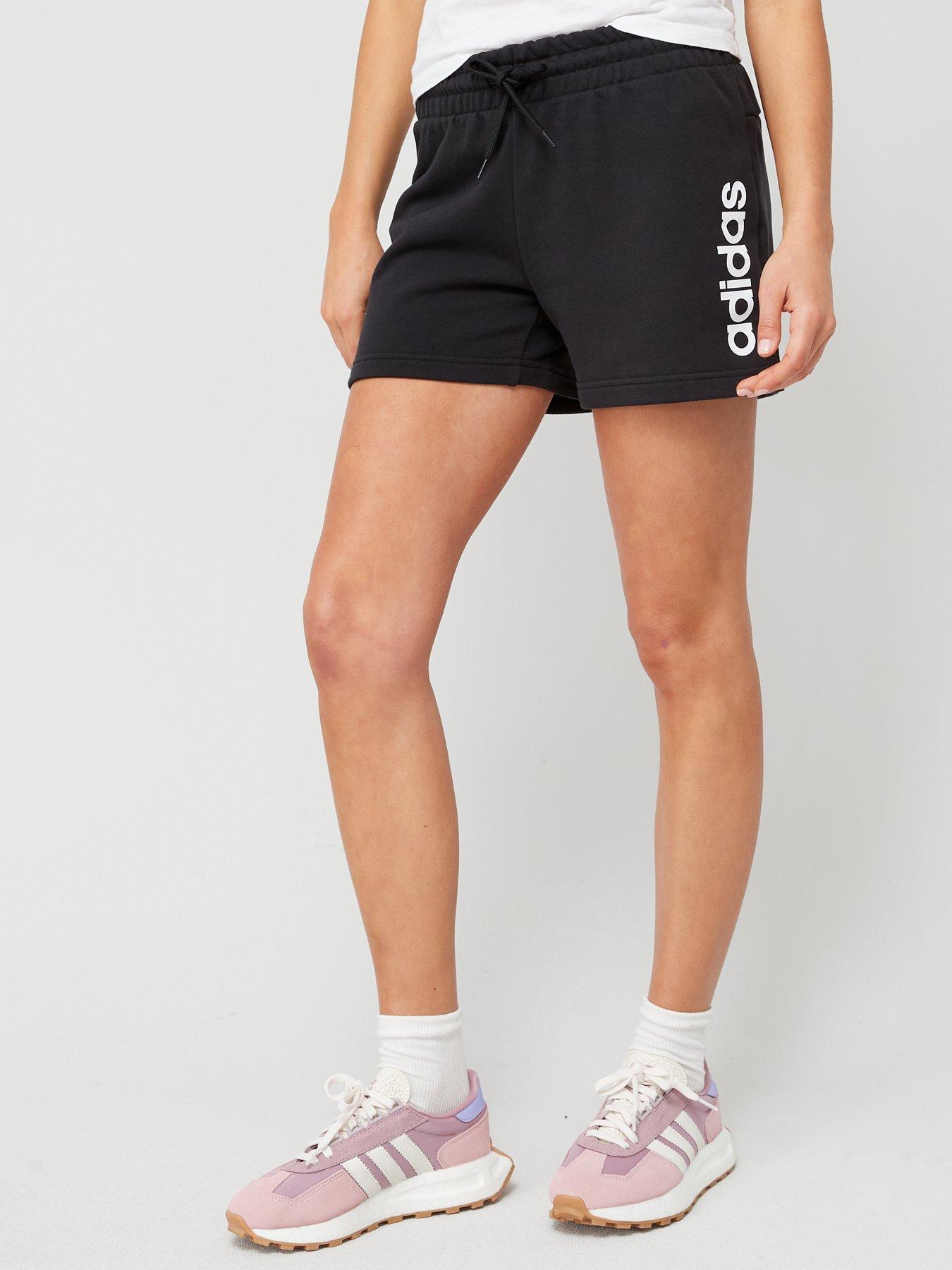 Sportswear Essentials Linear French Terry Shorts - Black/White | Very Ireland