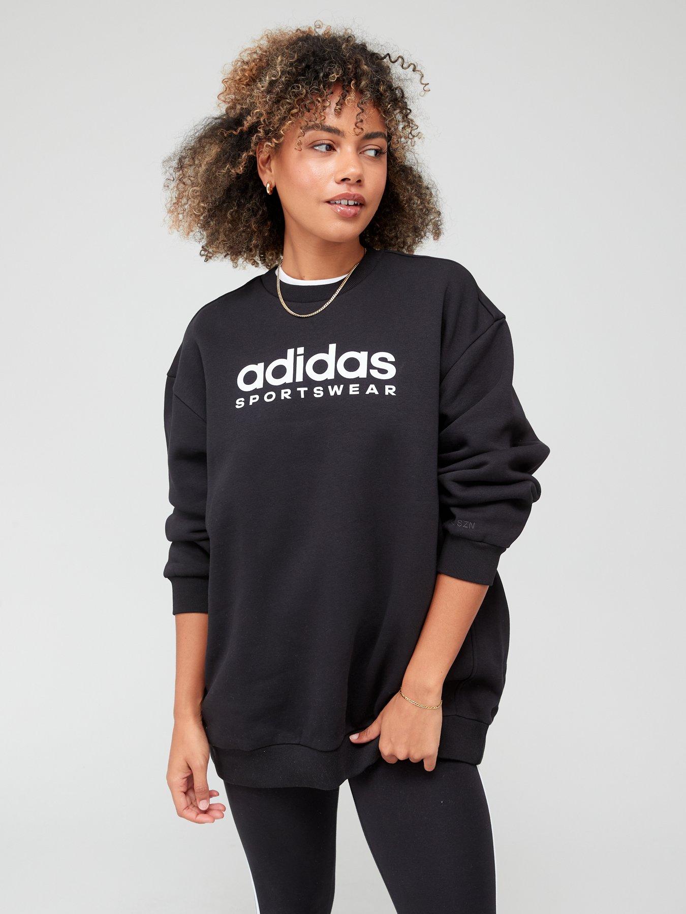 Adidas leggings and store sweatshirt