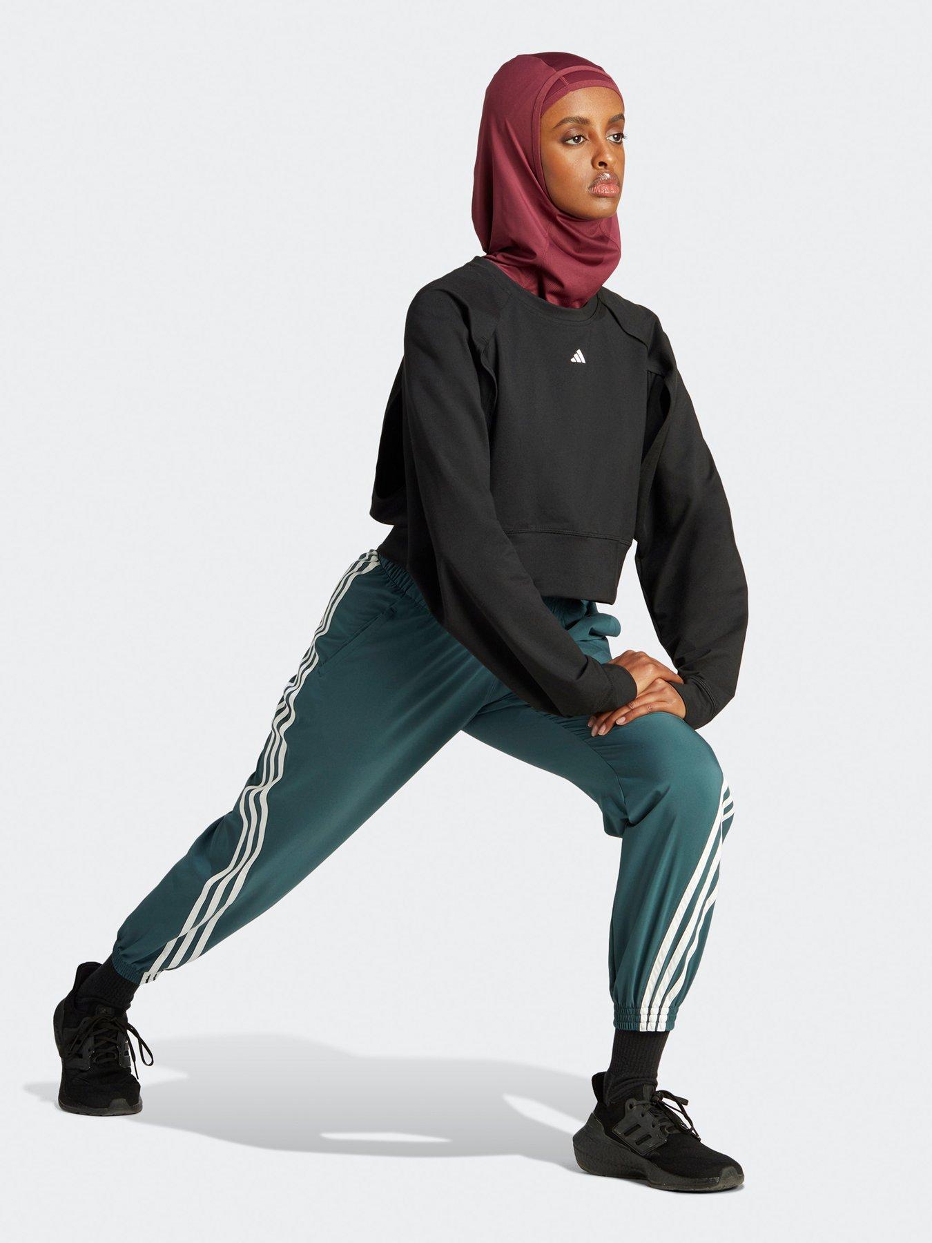 adidas-performance-trainnbspicons-3-stripes-woven-joggers-greenback