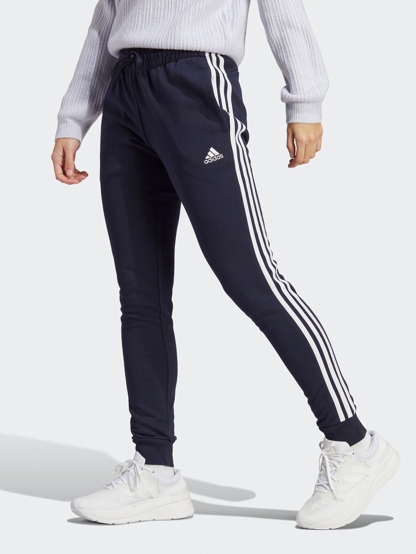 adidas-sportswear-essentials-3-stripes-french-terry-cuffed-joggers-navy