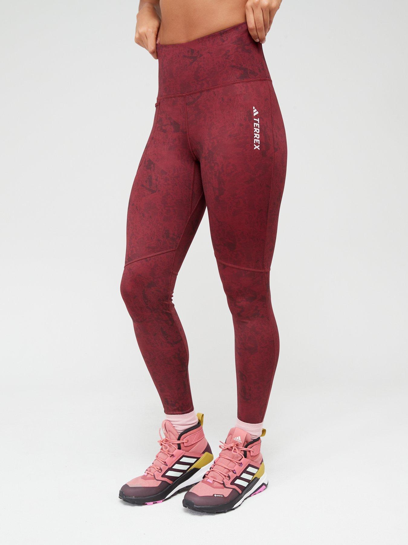 adidas Terrex Women's Multi Allover Print Leggings - Red