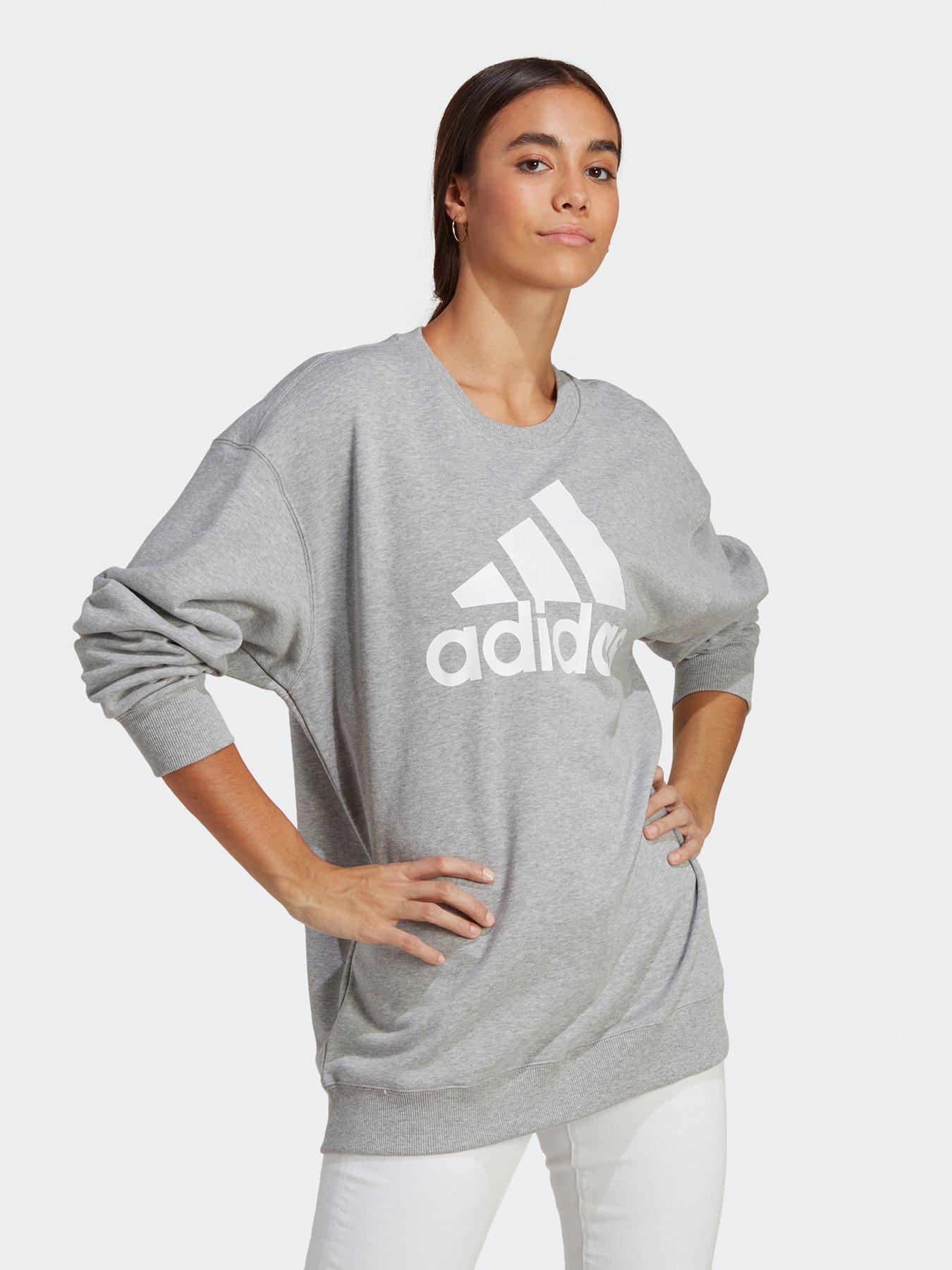 Adidas sweatshirt clearance womens grey