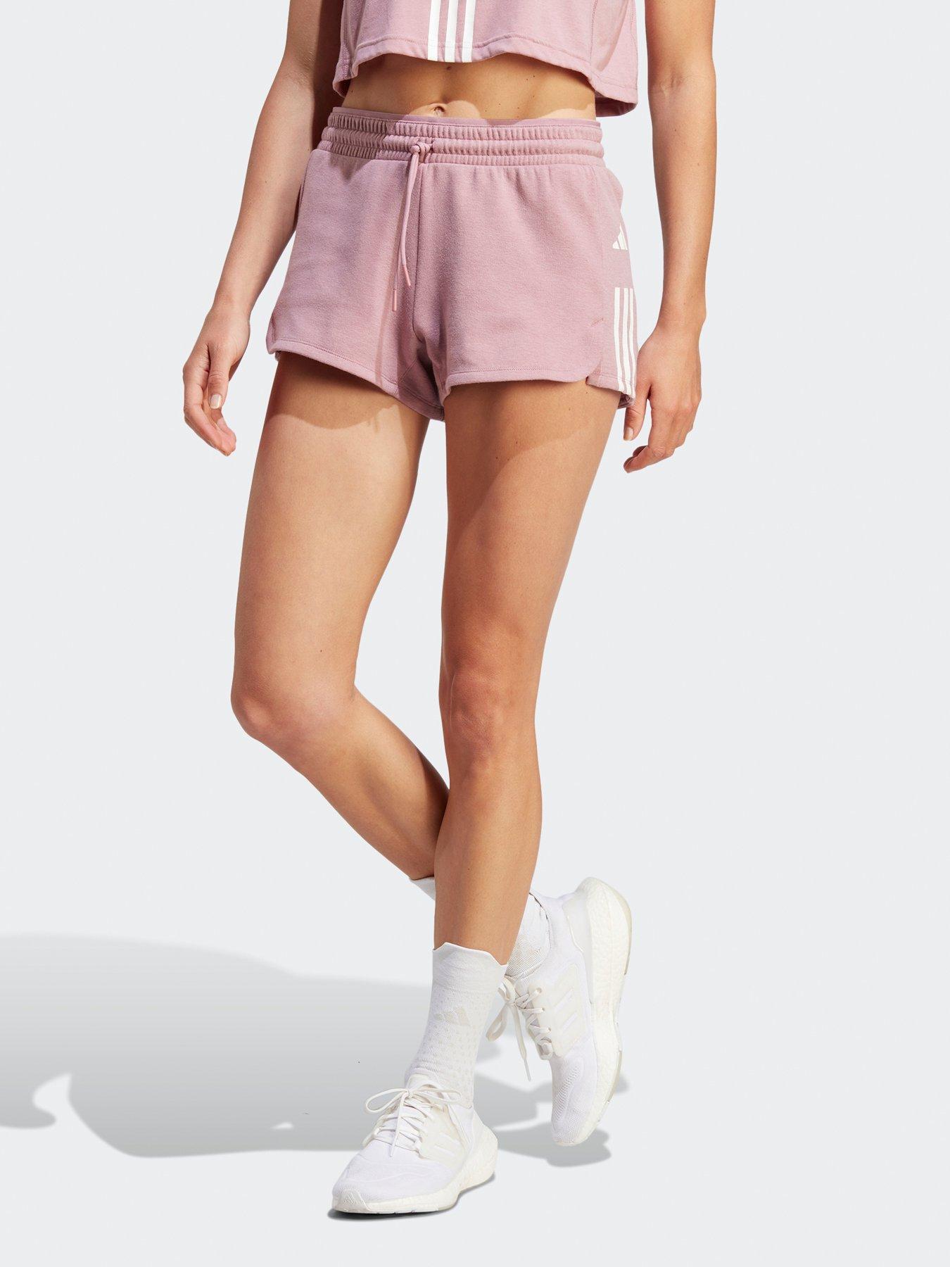 Pink adidas 2025 shorts womens