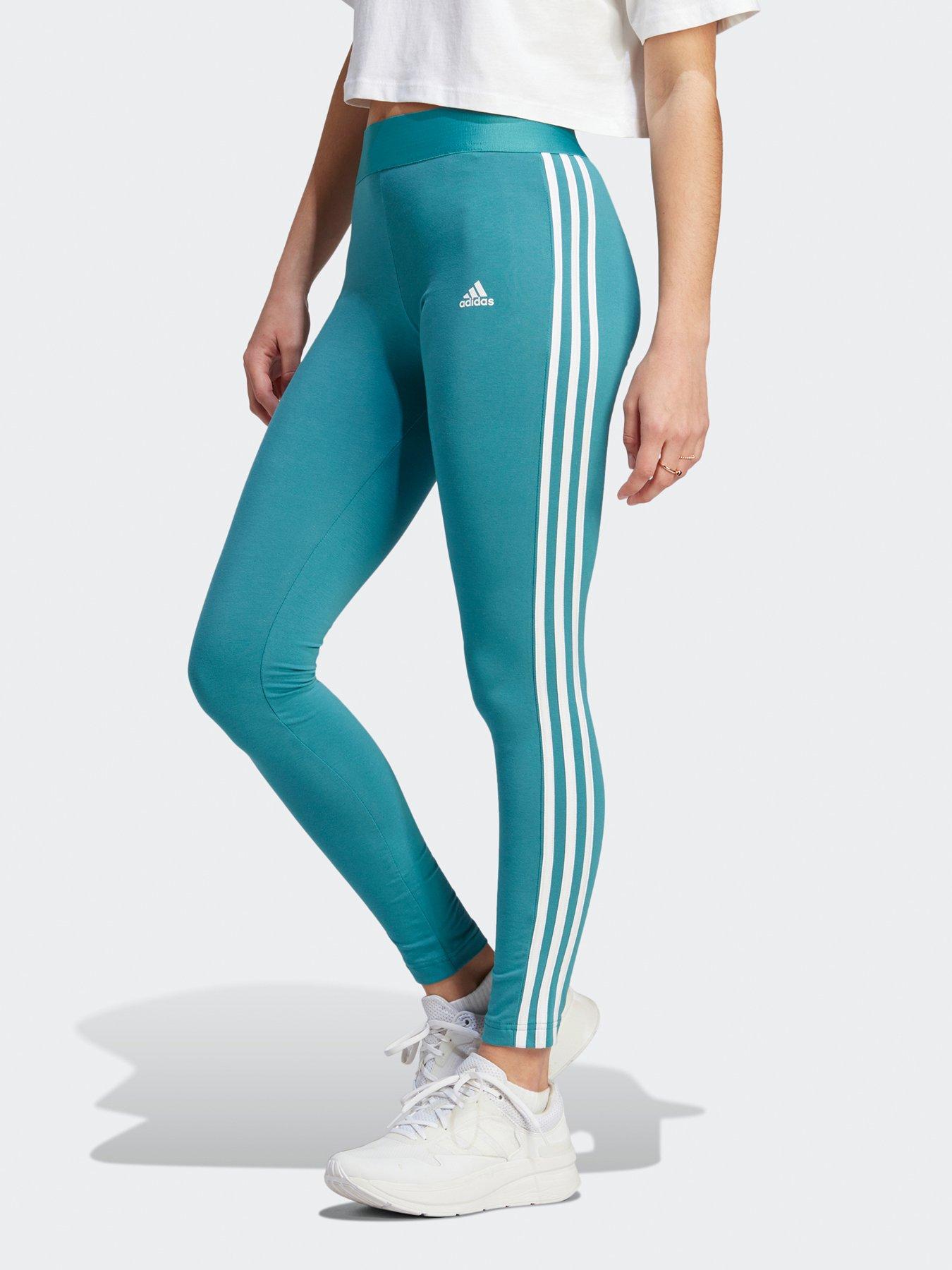 adidas Sportswear Women's Sportswear 3 Stripes Leggings - BLUE