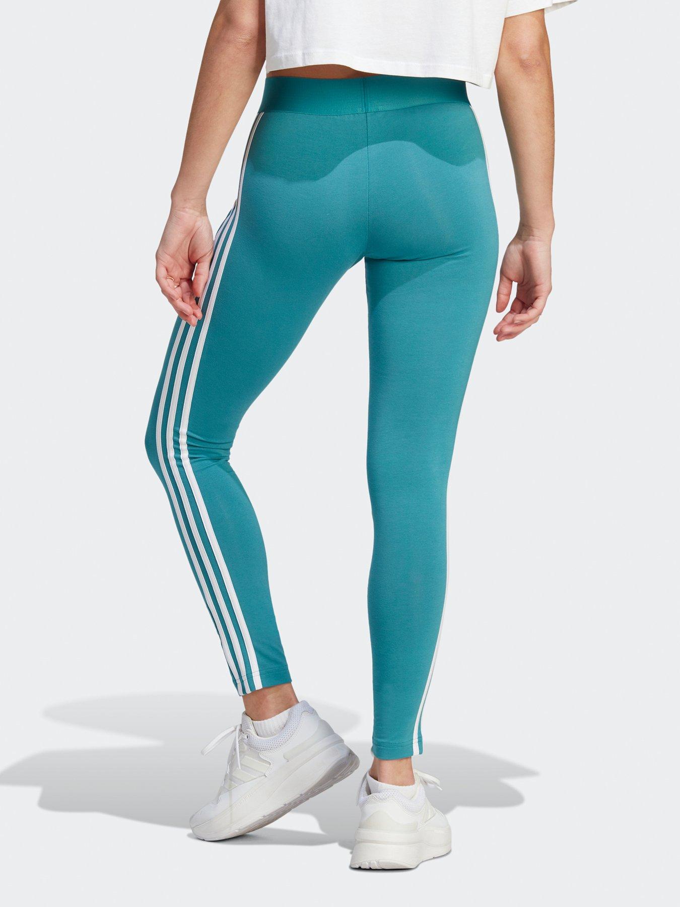 adidas Sportswear Women's Sportswear 3 Stripes Leggings - BLUE