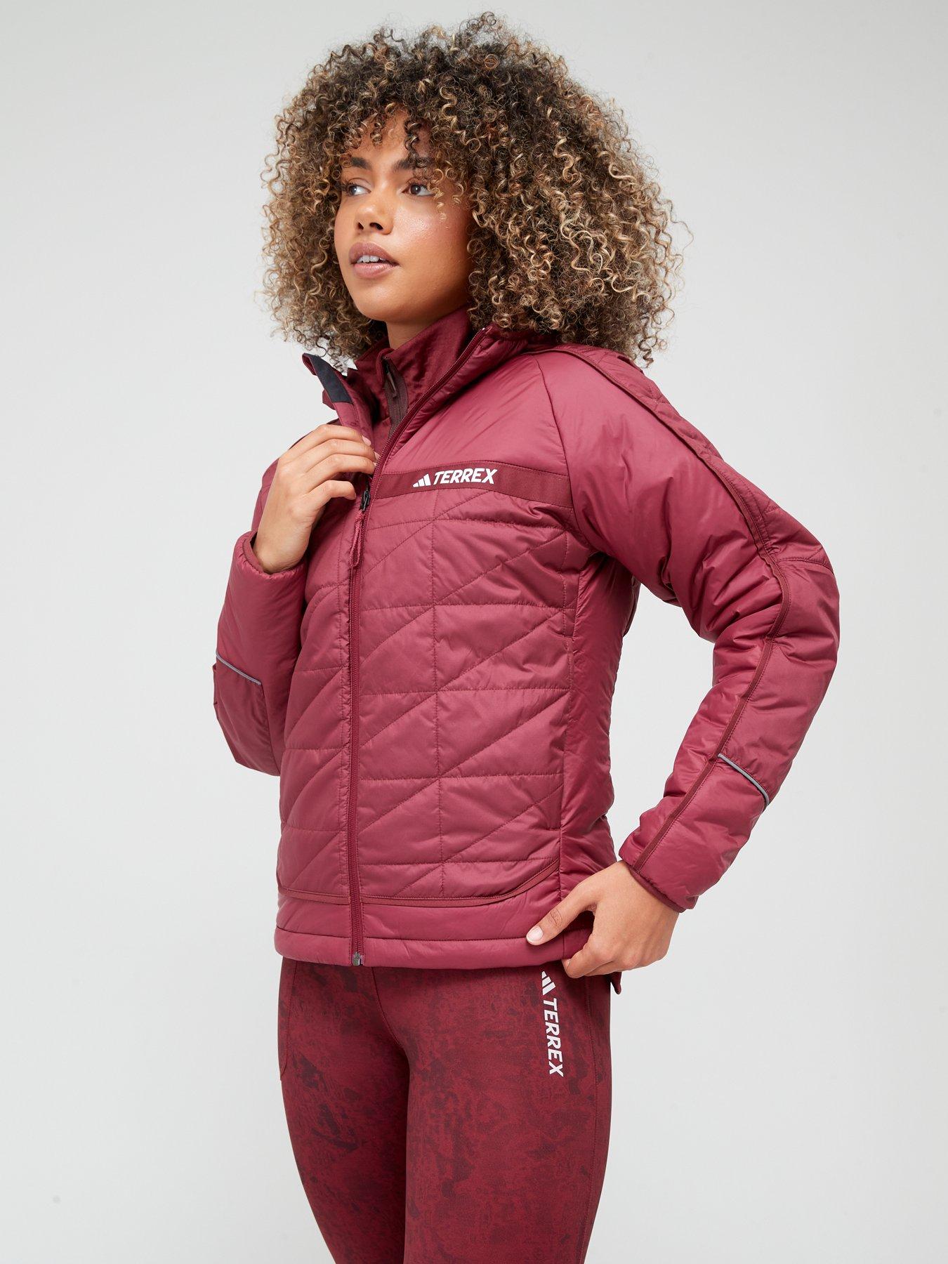 adidas-terrex-womens-thin-filled-jacket-redfront