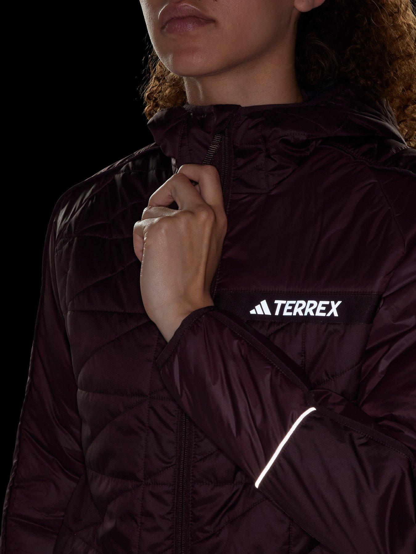 adidas-terrex-womens-thin-filled-jacket-brownoutfit