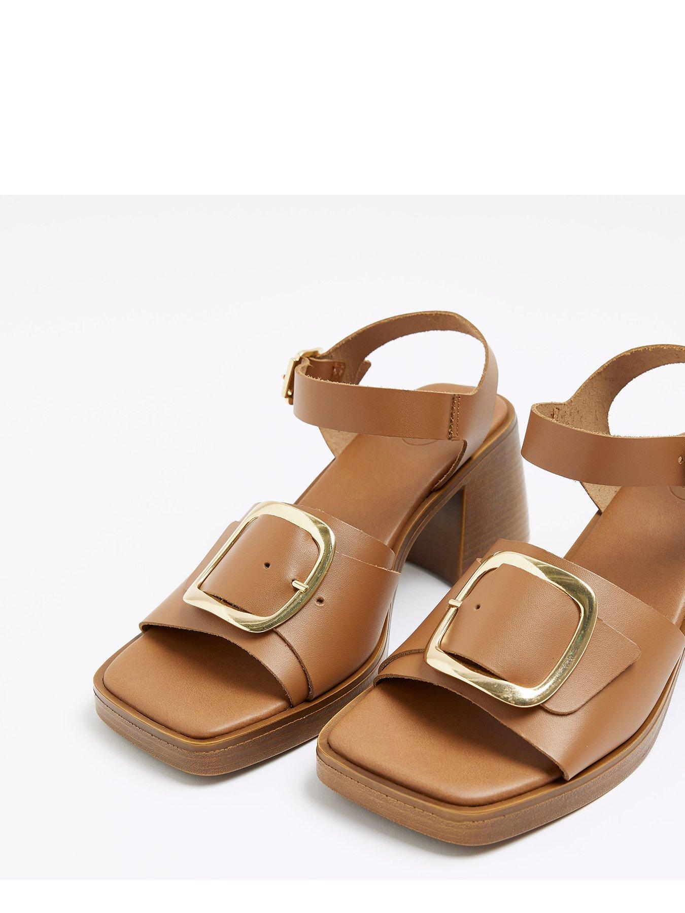 river-island-block-heel-trim-sandal-brownoutfit