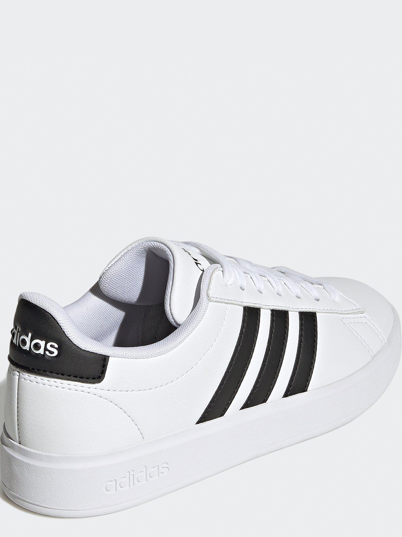 adidas-sportswear-womens-grand-court-20-trainers-whiteblackstillFront