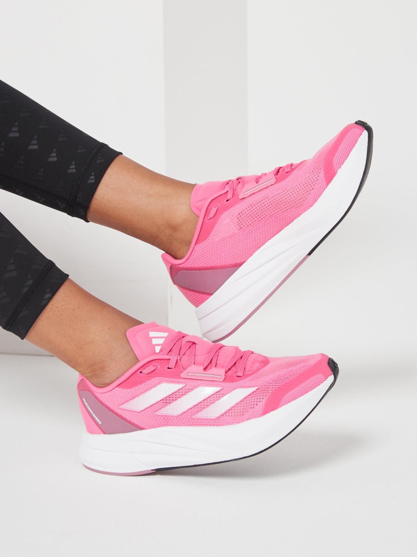 Pink store running trainers