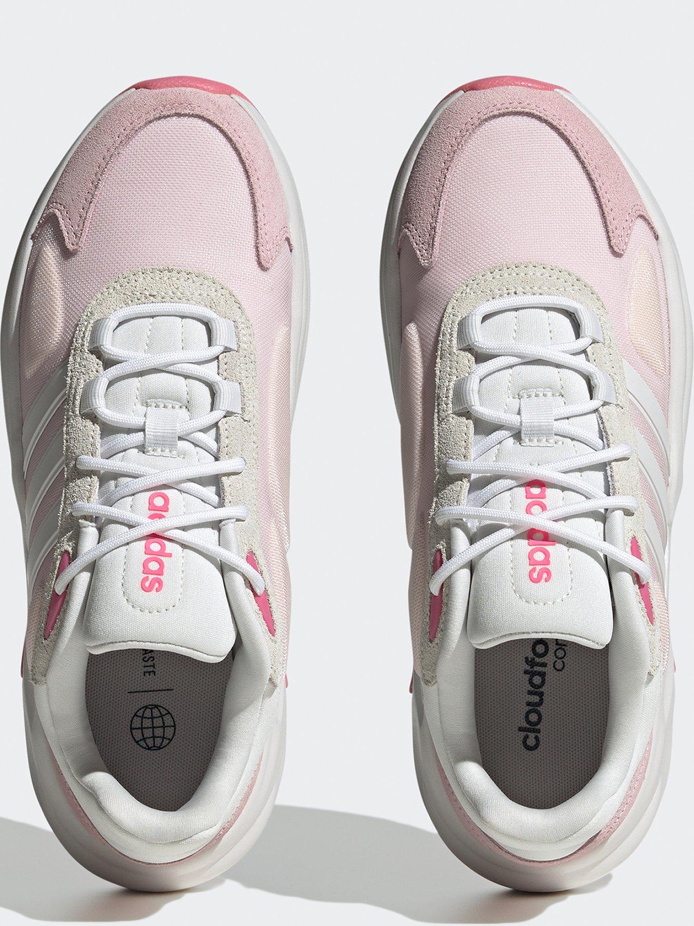 Adidas pink store cloudfoam ultimate trainers