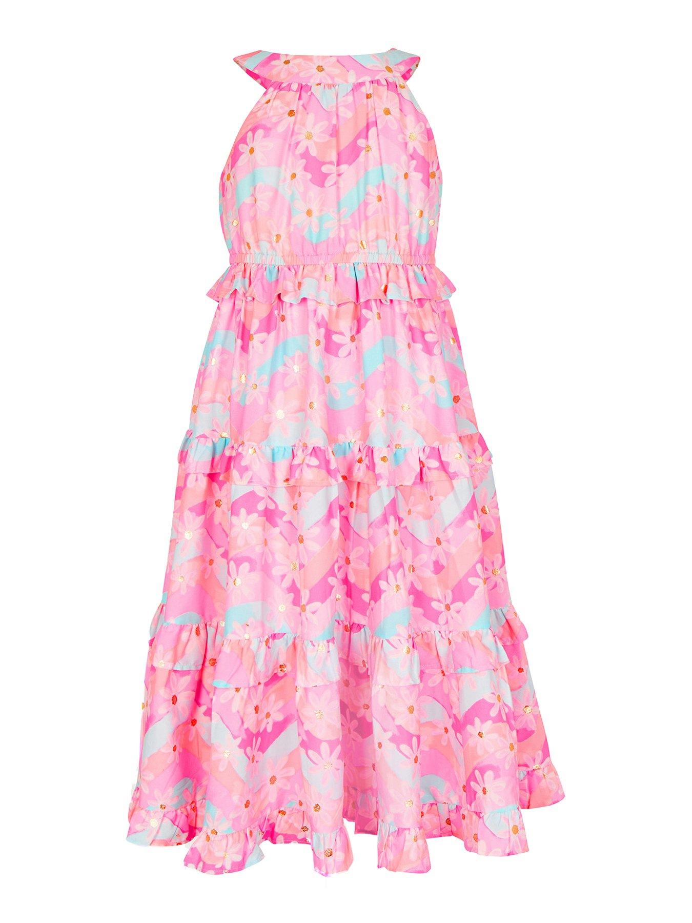 Monsoon pink clearance maxi dress