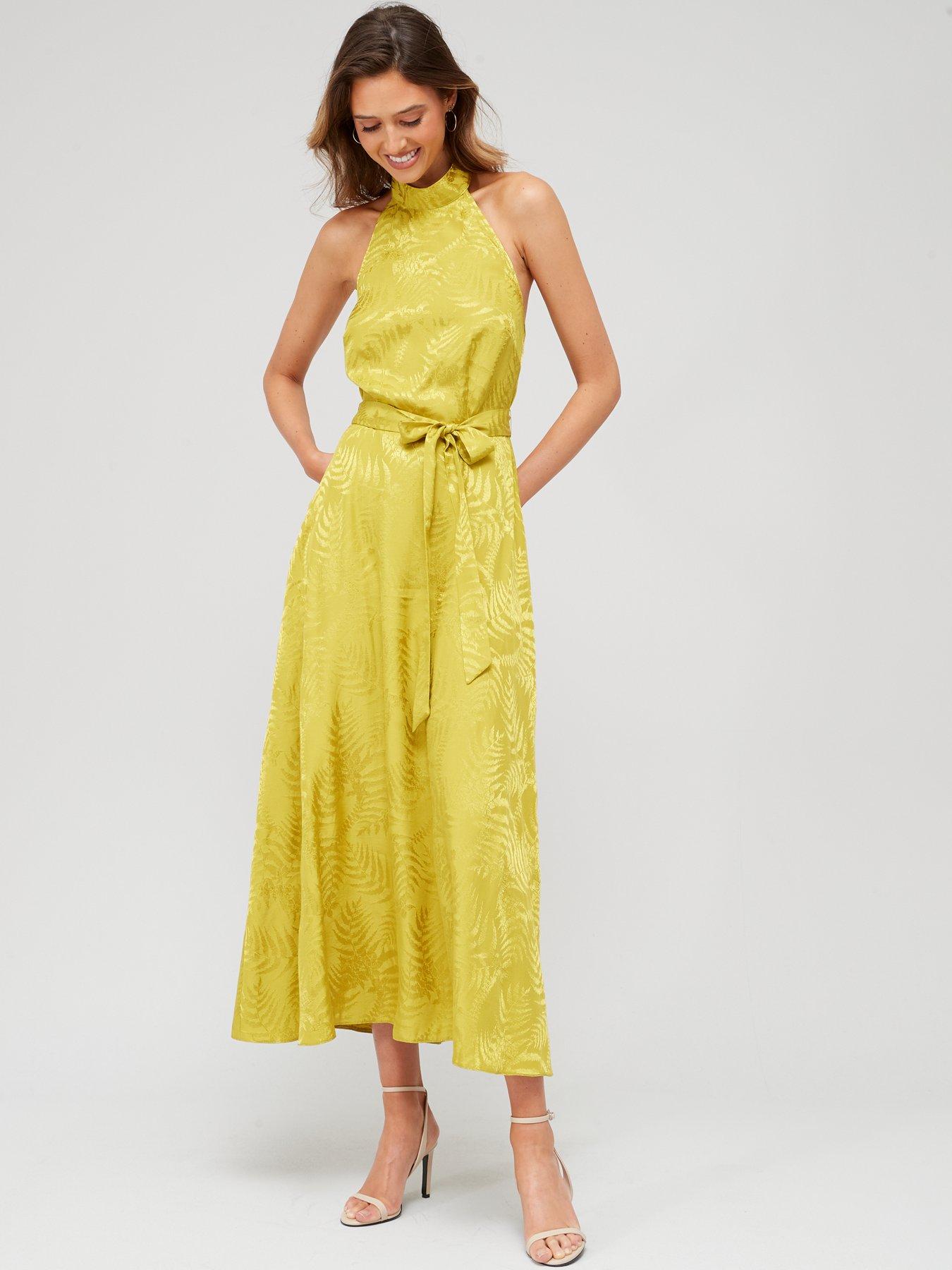 Miss selfridge 2025 yellow dress