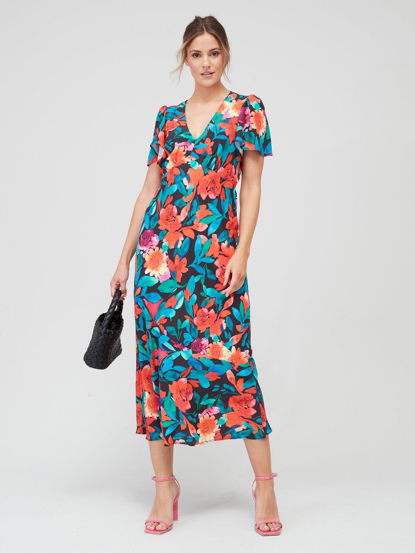 Midi rose clearance dress