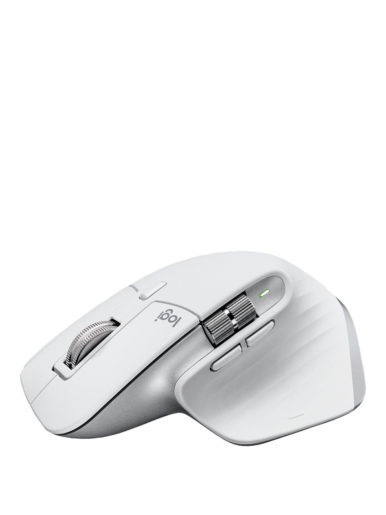 Image 1 of 7 of Logitech MX Master 3S For Mac Performance Wireless Mouse - Pale Grey