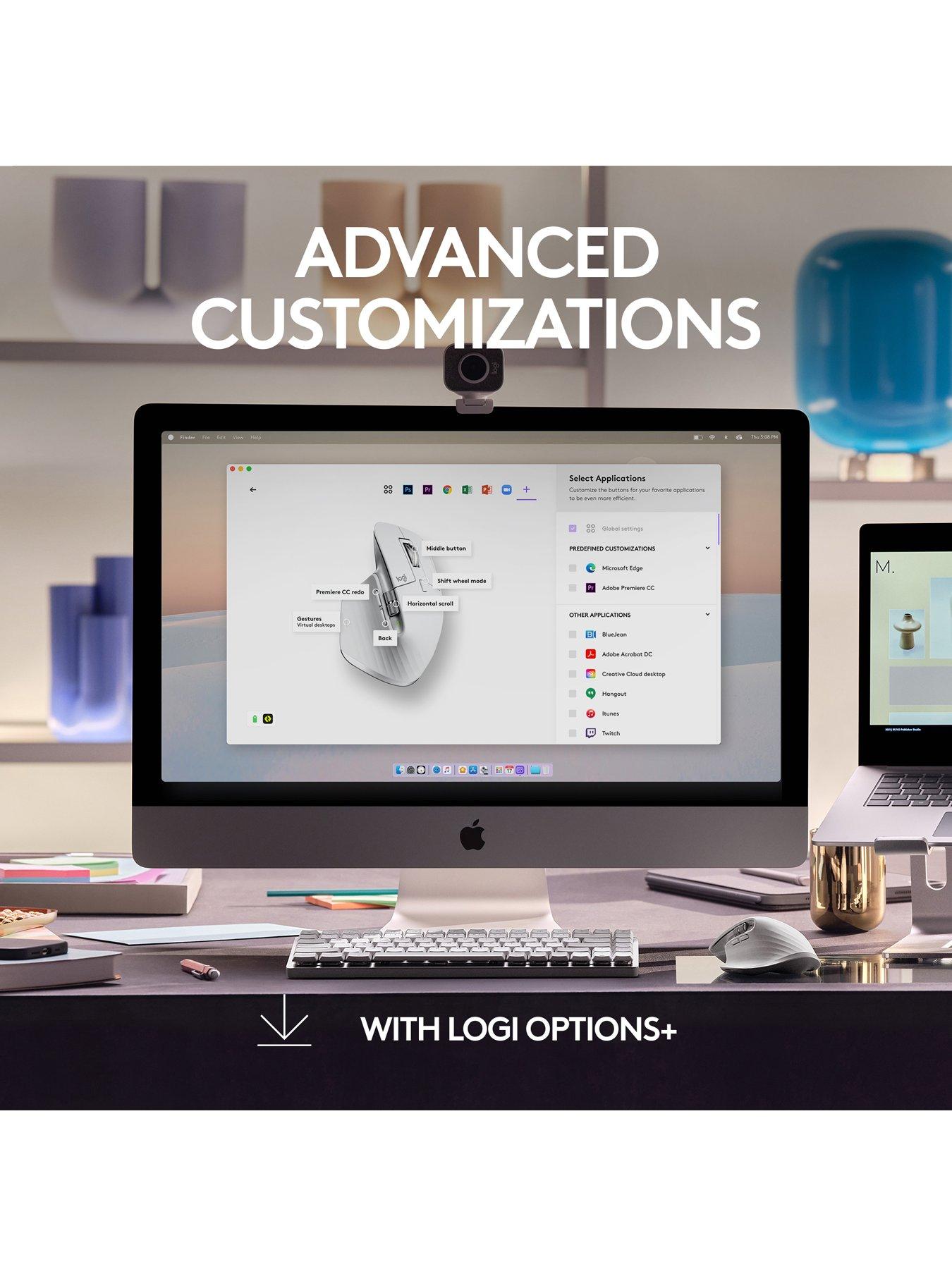 Image 7 of 7 of Logitech MX Master 3S For Mac Performance Wireless Mouse - Pale Grey