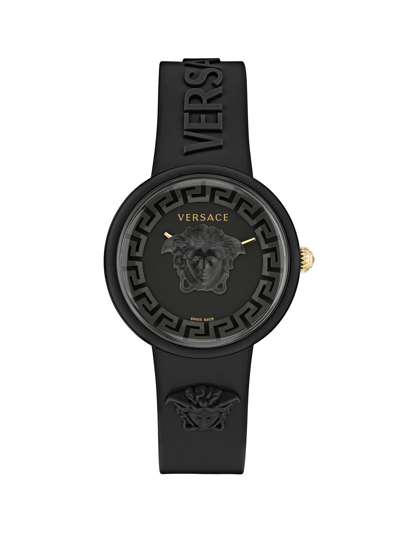 Black versace watch new arrivals