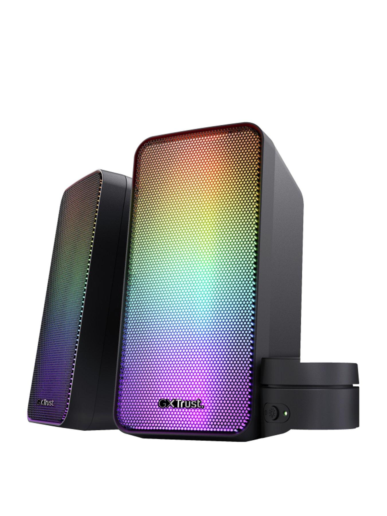 Image 1 of 6 of Trust GXT 611 Wezz Illuminated 2.0 RGB Speaker Set