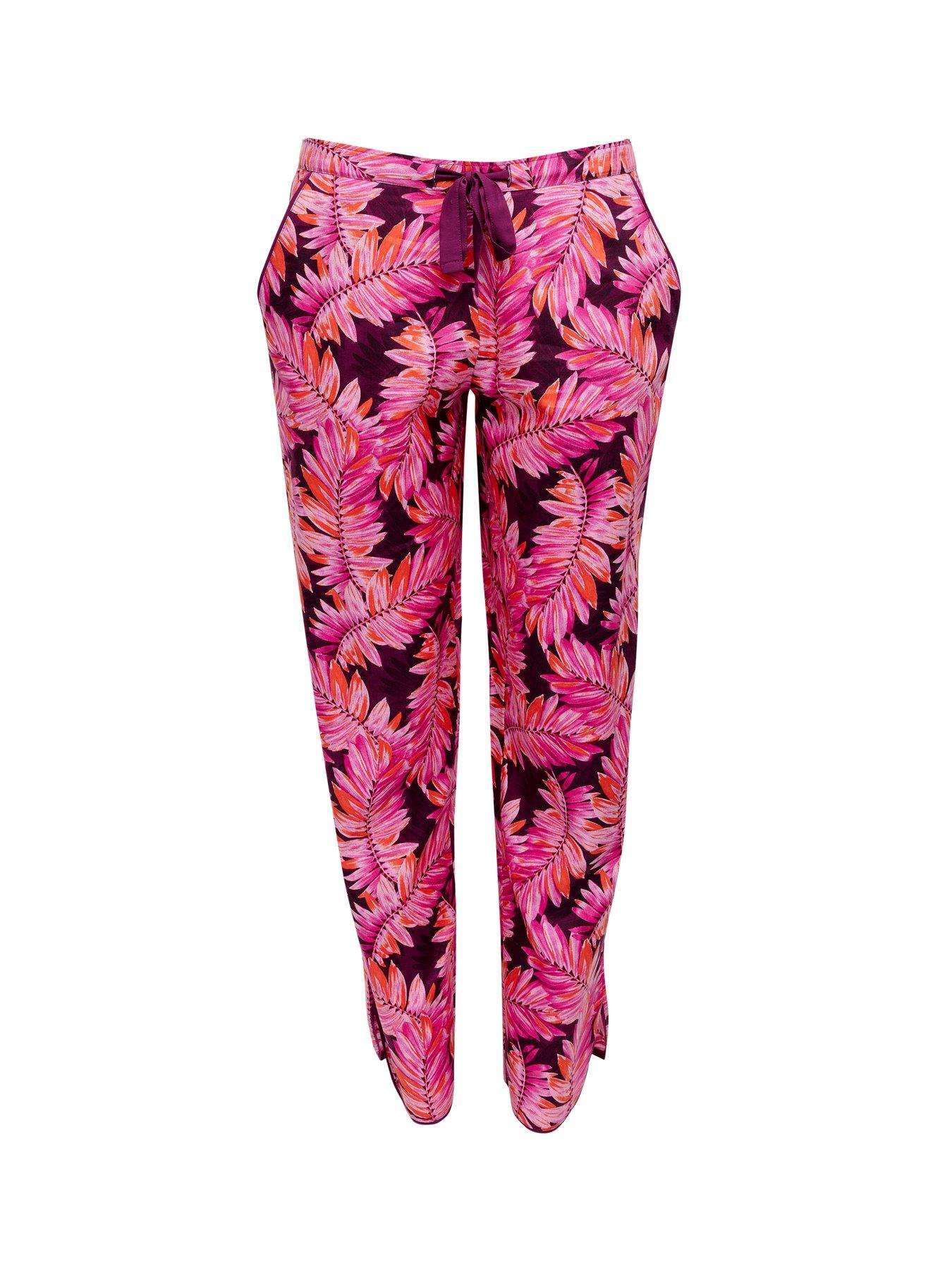 cyberjammies-magenta-palm-leaf-print-setoutfit