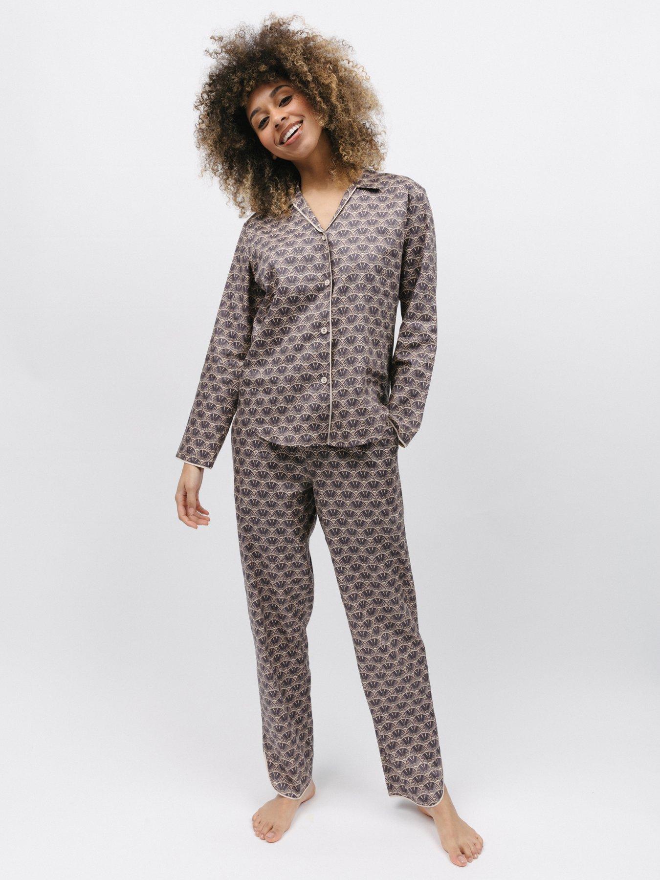 cyberjammies-brown-geo-print-top-and-pant