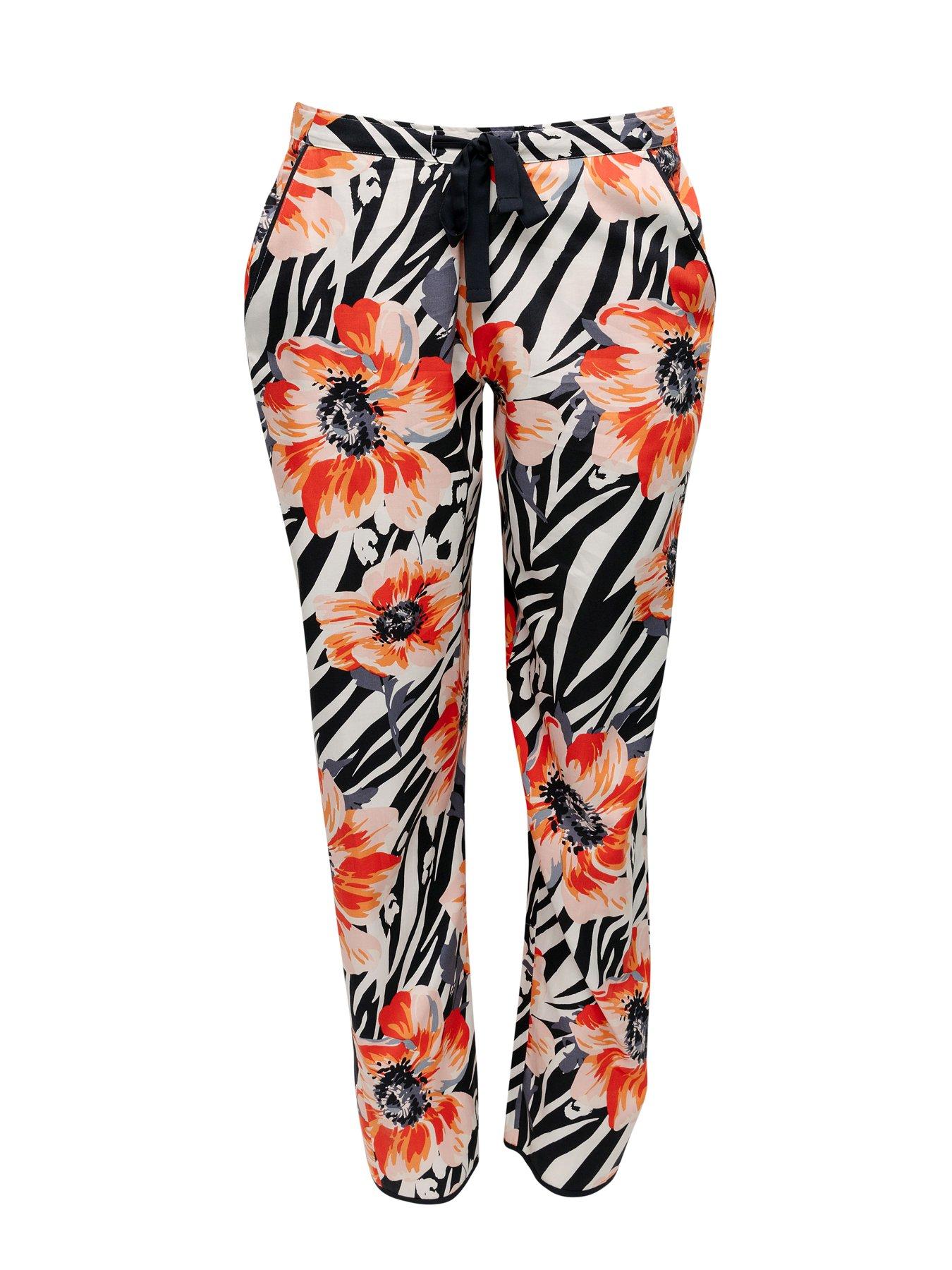 cyberjammies-charcoal-animalfloral-print-pant-slouch-knit-topoutfit