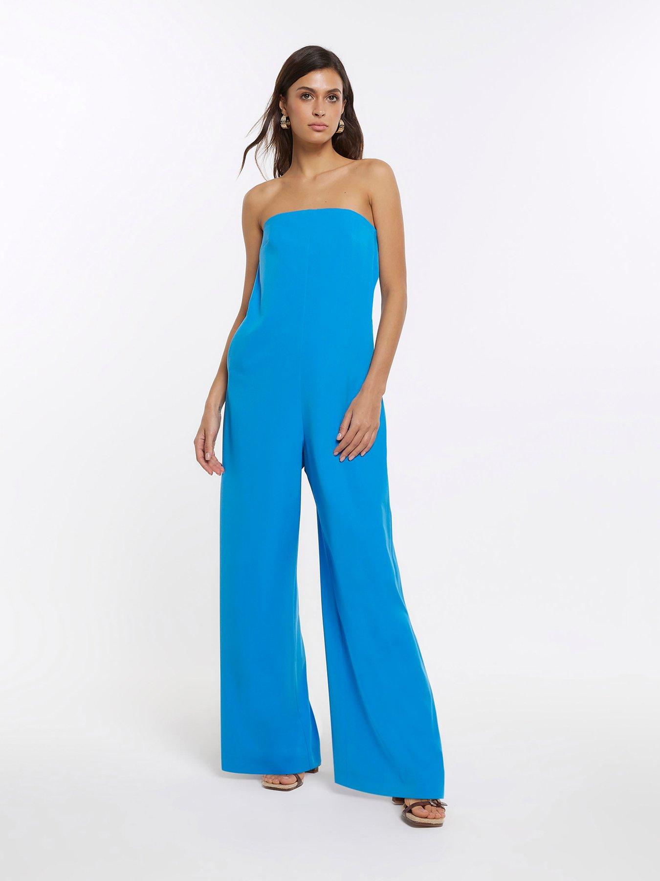 river-island-bandeau-wide-leg-jumpsuit-blue