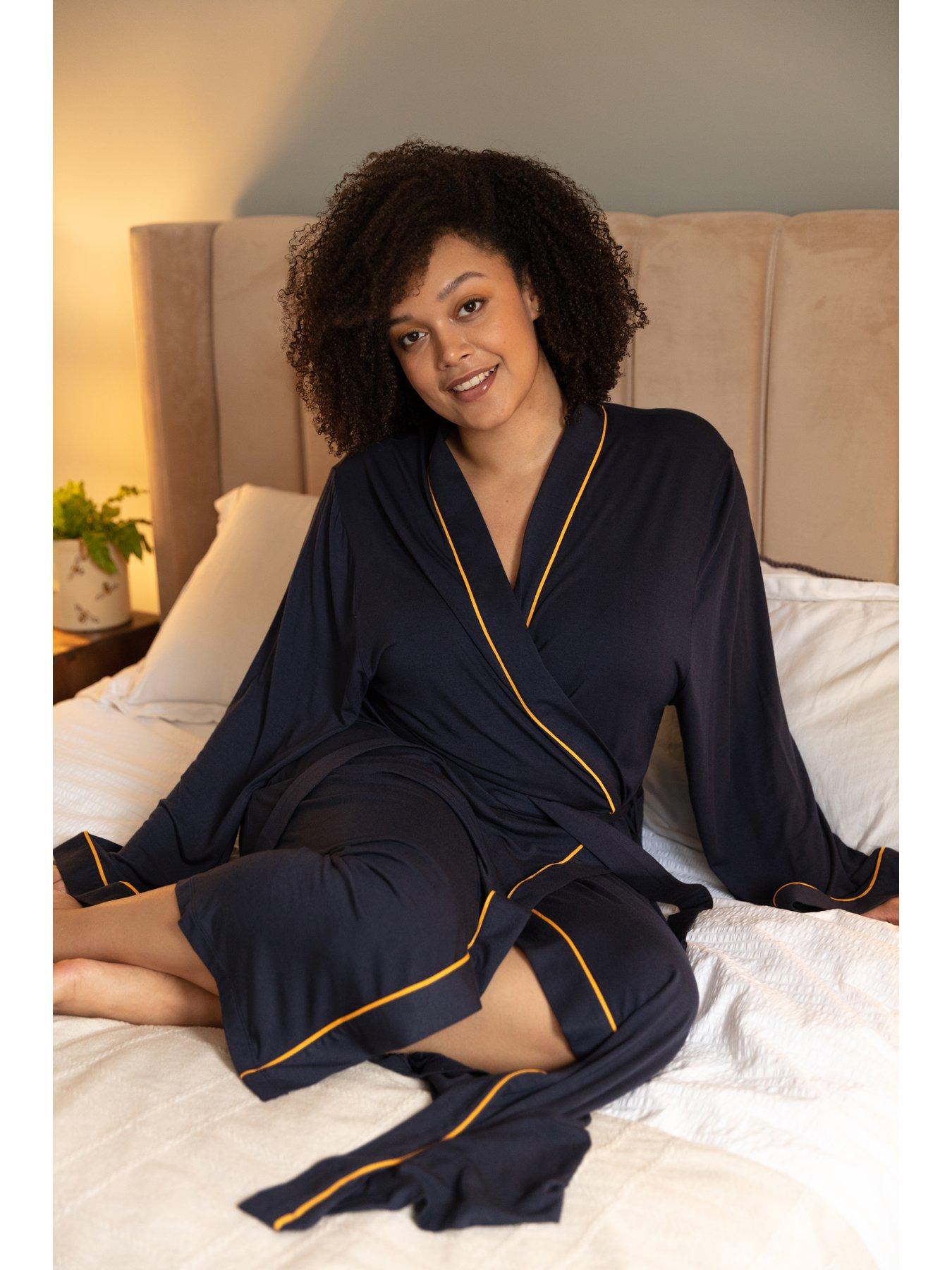 cyberjammies-navy-knit-long-dressing-gownoutfit