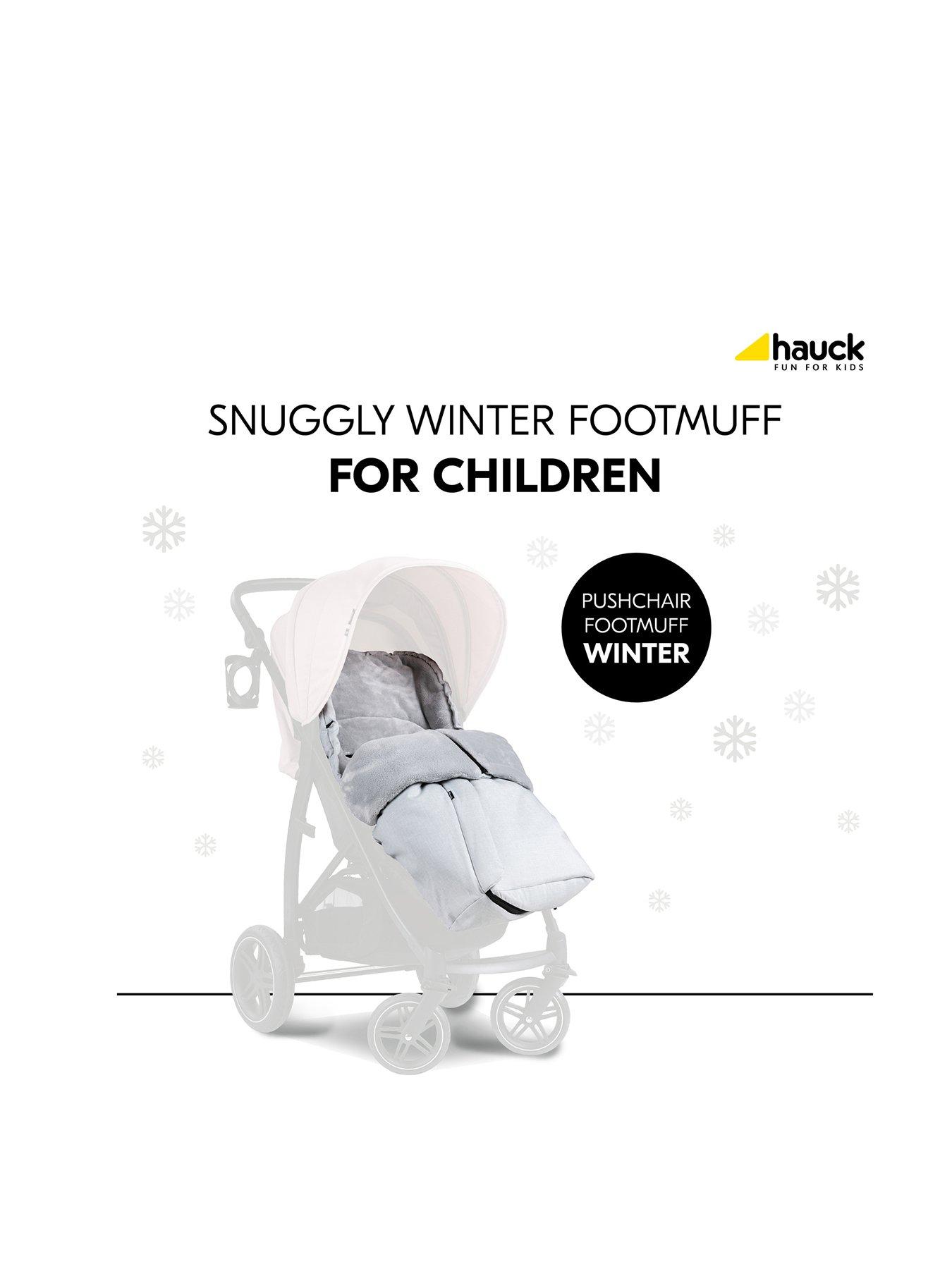 hauck-pushchair-footmuff-winter-greystillFront