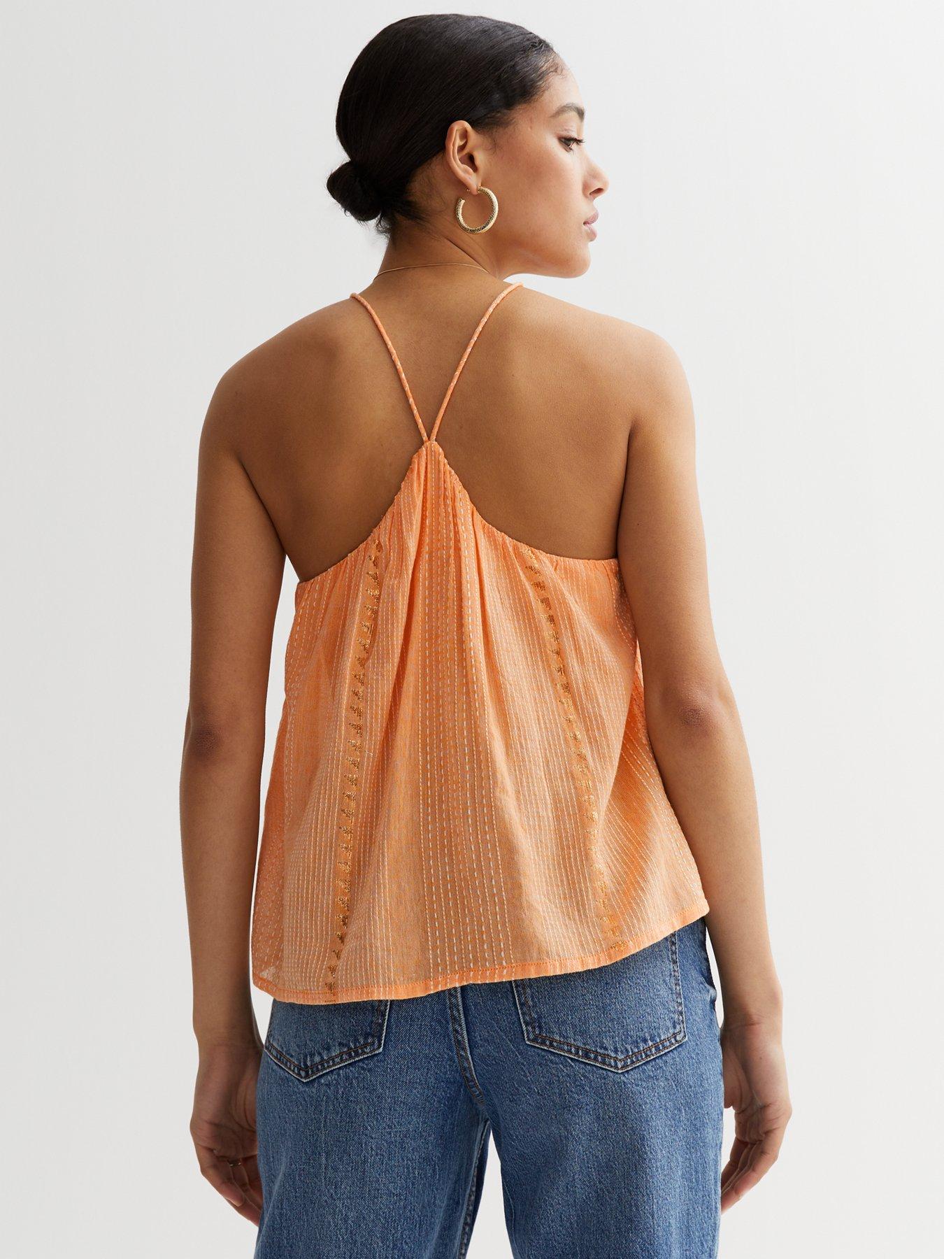 Orange cami clearance top